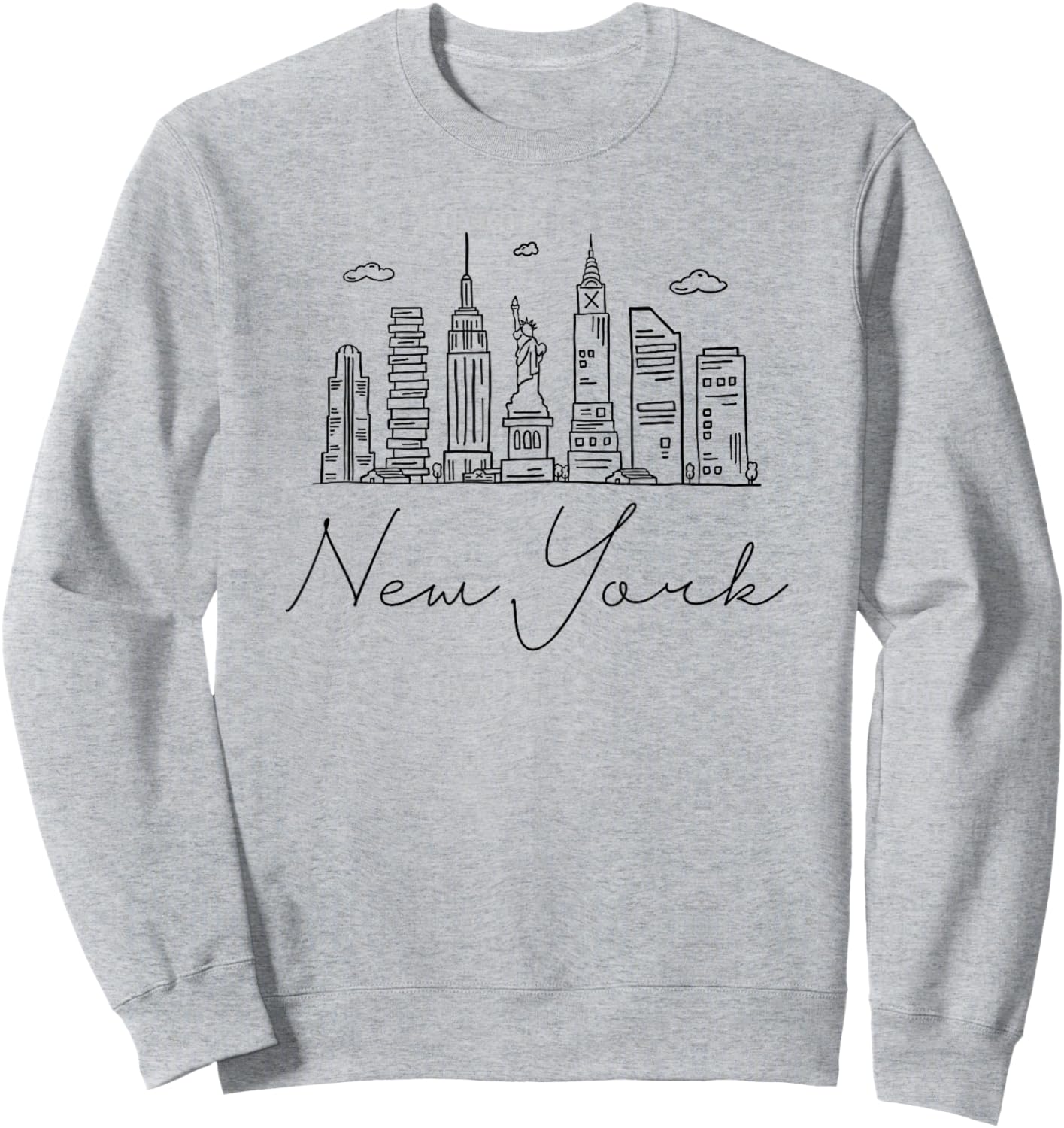 New York Skyline Sweatshirt - Sweatshirt | Ash