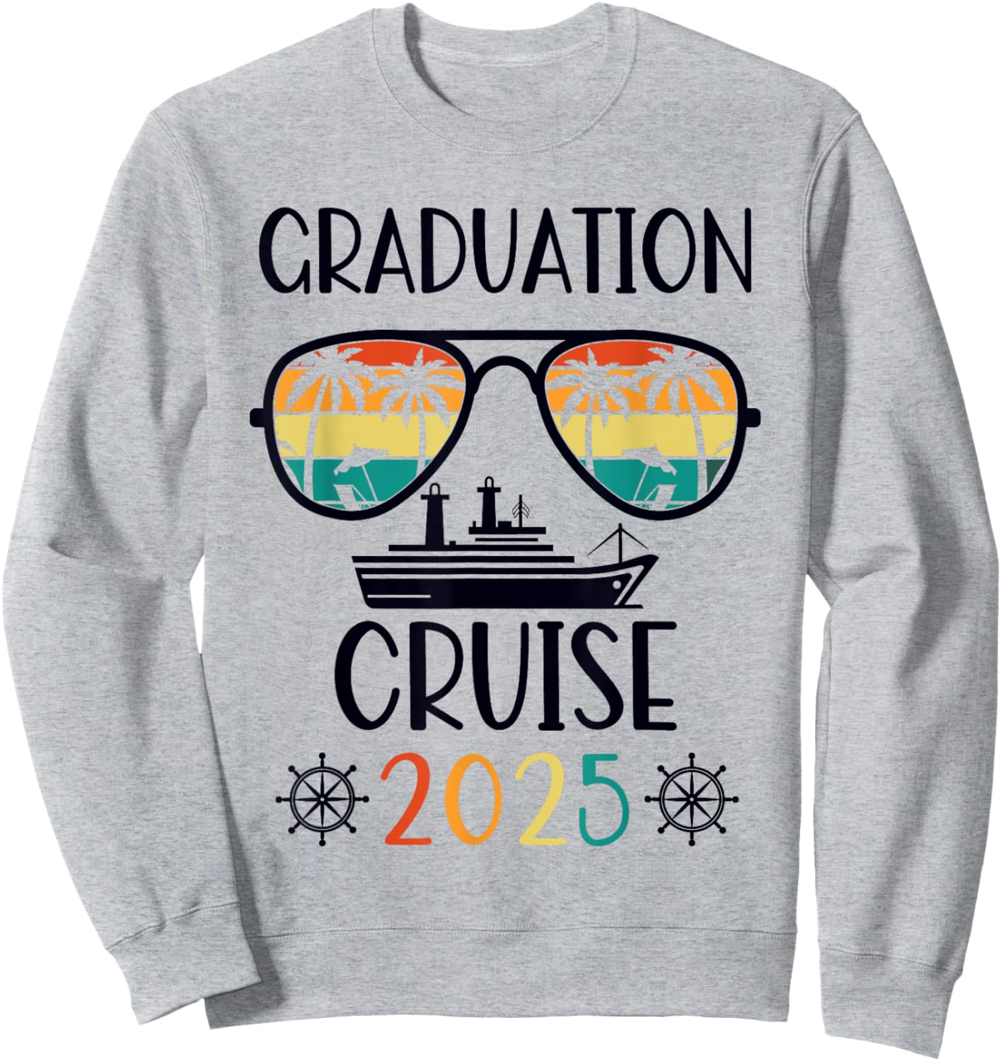 Graduation Cruise Trip Class Of 2025 Senior Summer Vacation Sweatshirt - Sweatshirt | Ash