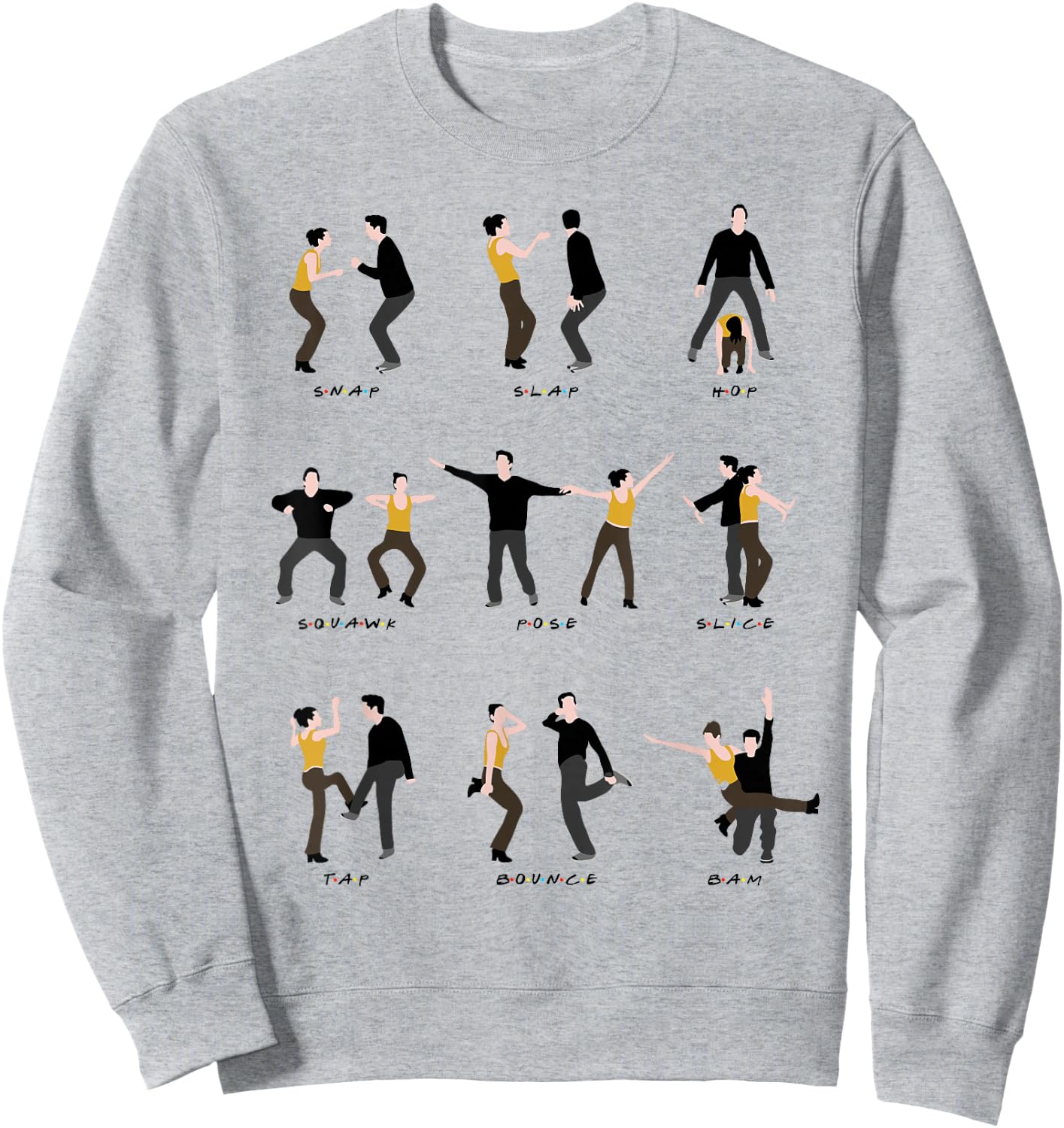 The routine with friends Sweatshirt - Sweatshirt | Ash