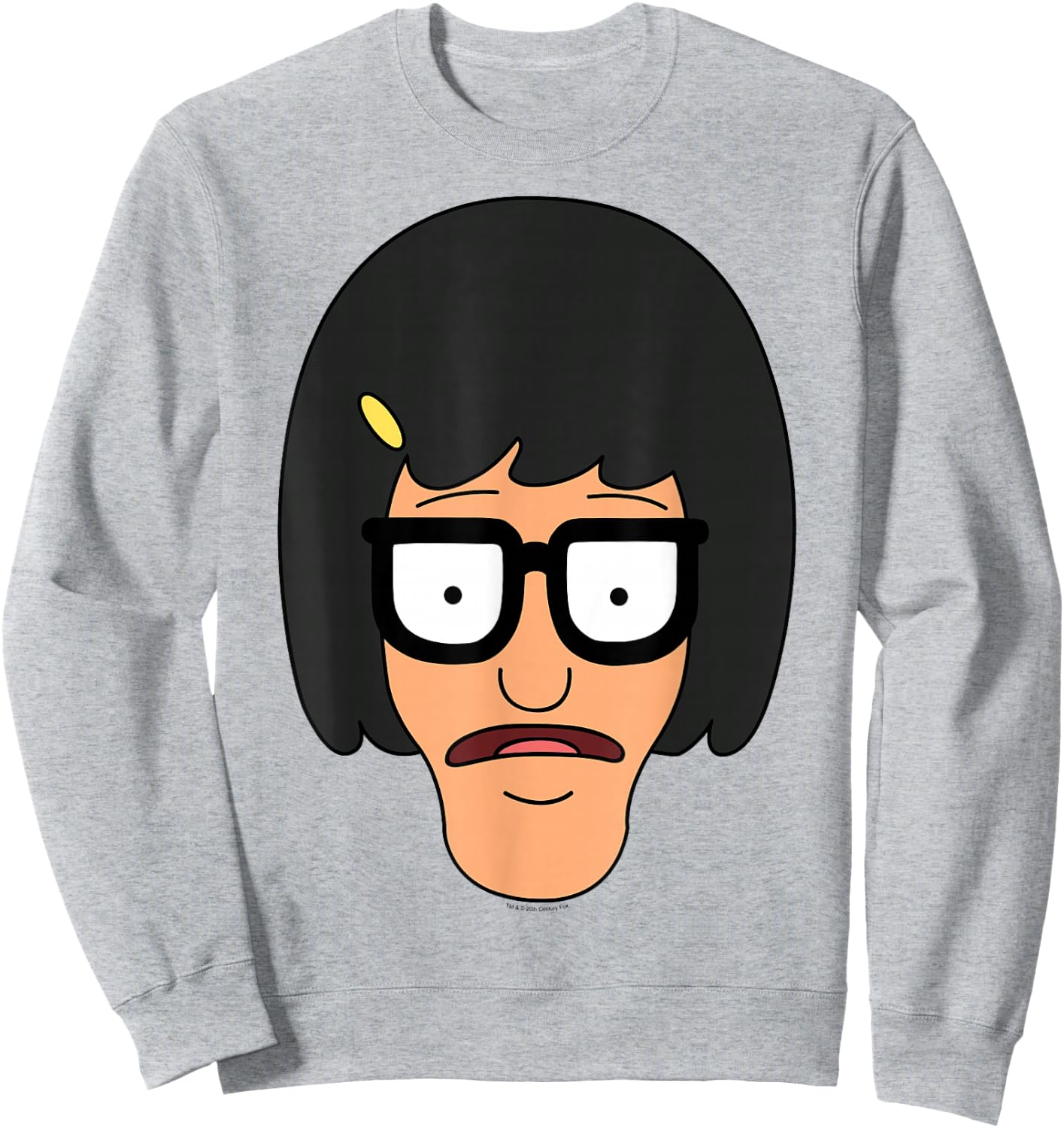 Bob's Burgers Tina Big Face Sweatshirt - Sweatshirt | Ash