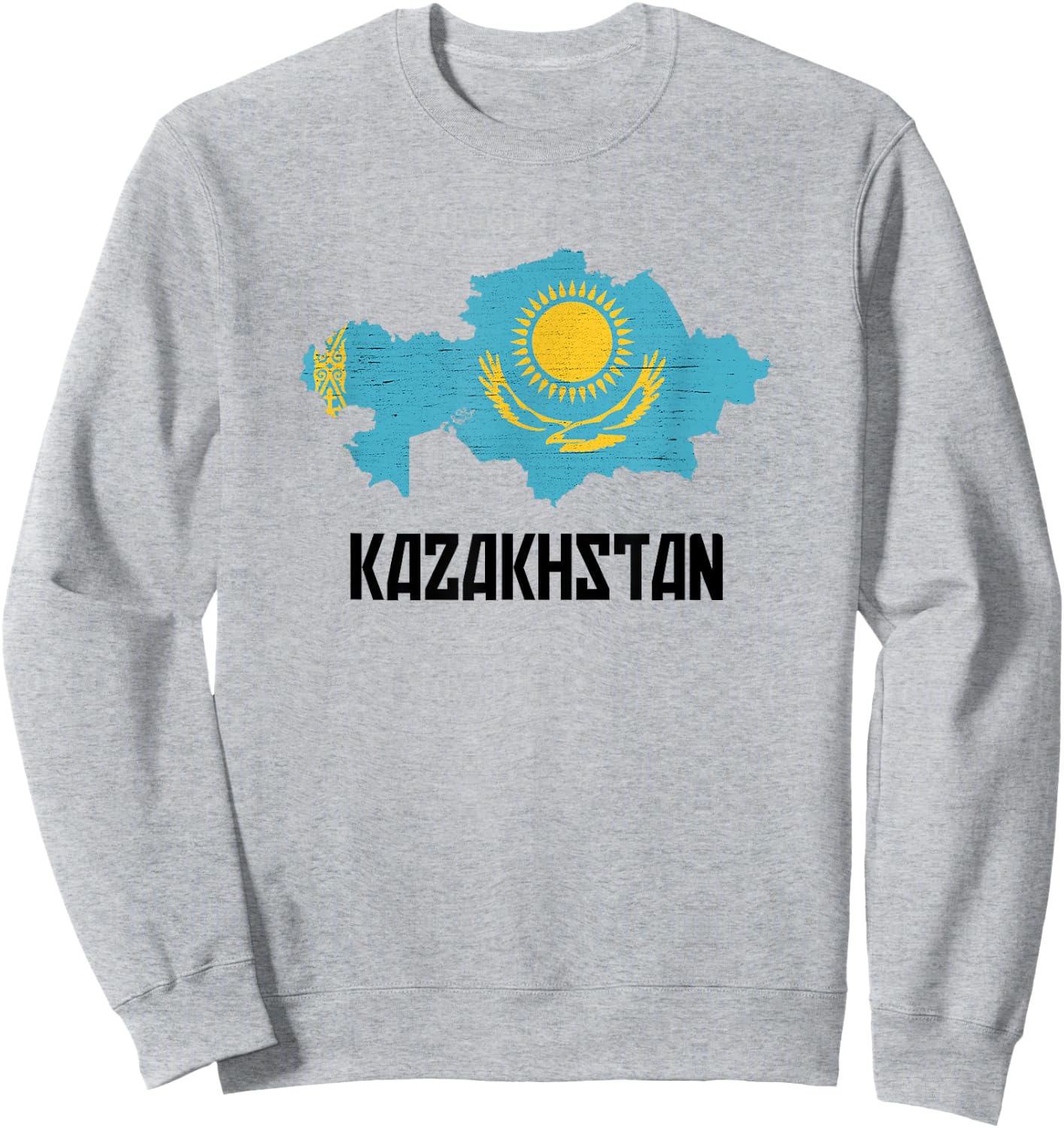 Republic of Kazakhstan Flag Sweatshirt - Sweatshirt | Ash
