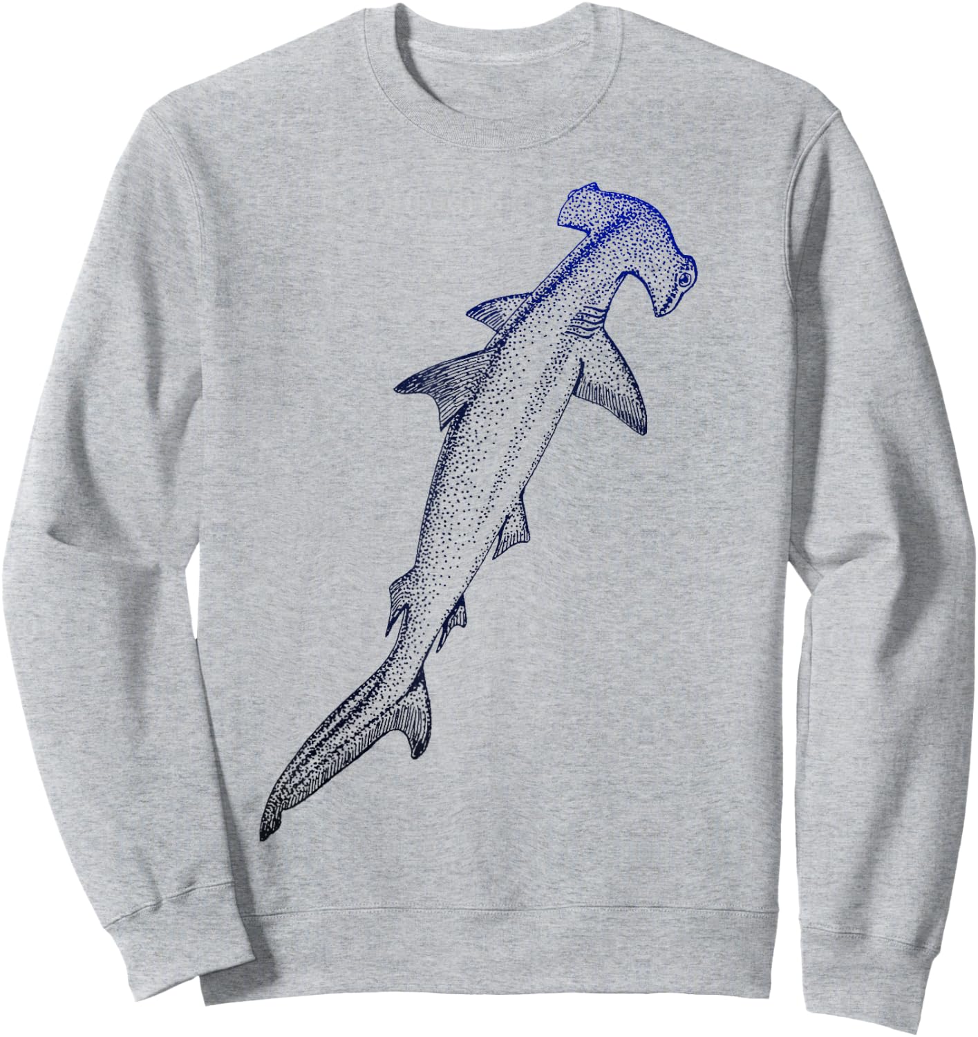 Beautiful Nautical Hammerhead Shark Lovers Sweatshirt - Sweatshirt | Ash