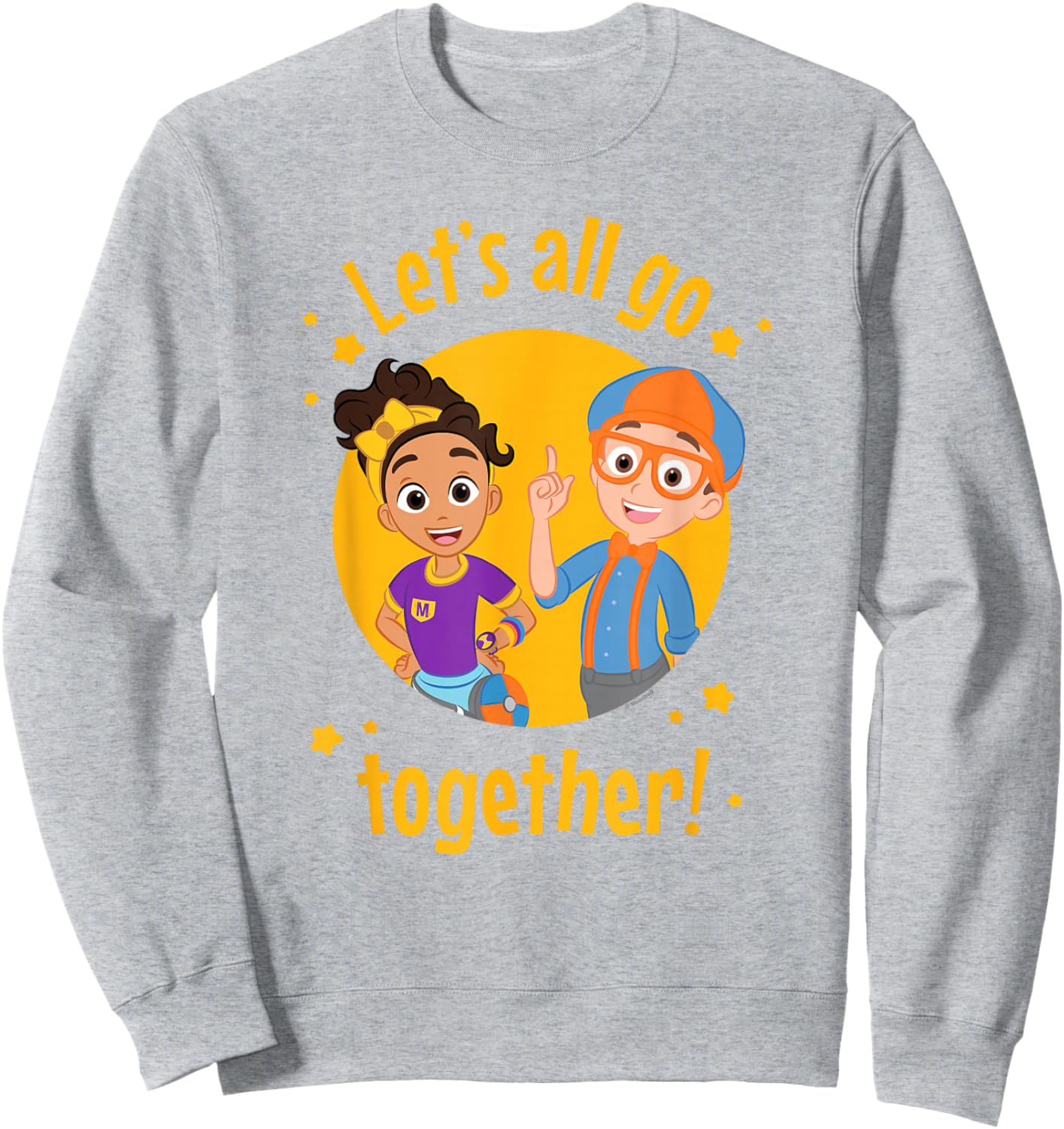 Blippi Let's All Go Together Sweatshirt - Sweatshirt | Ash