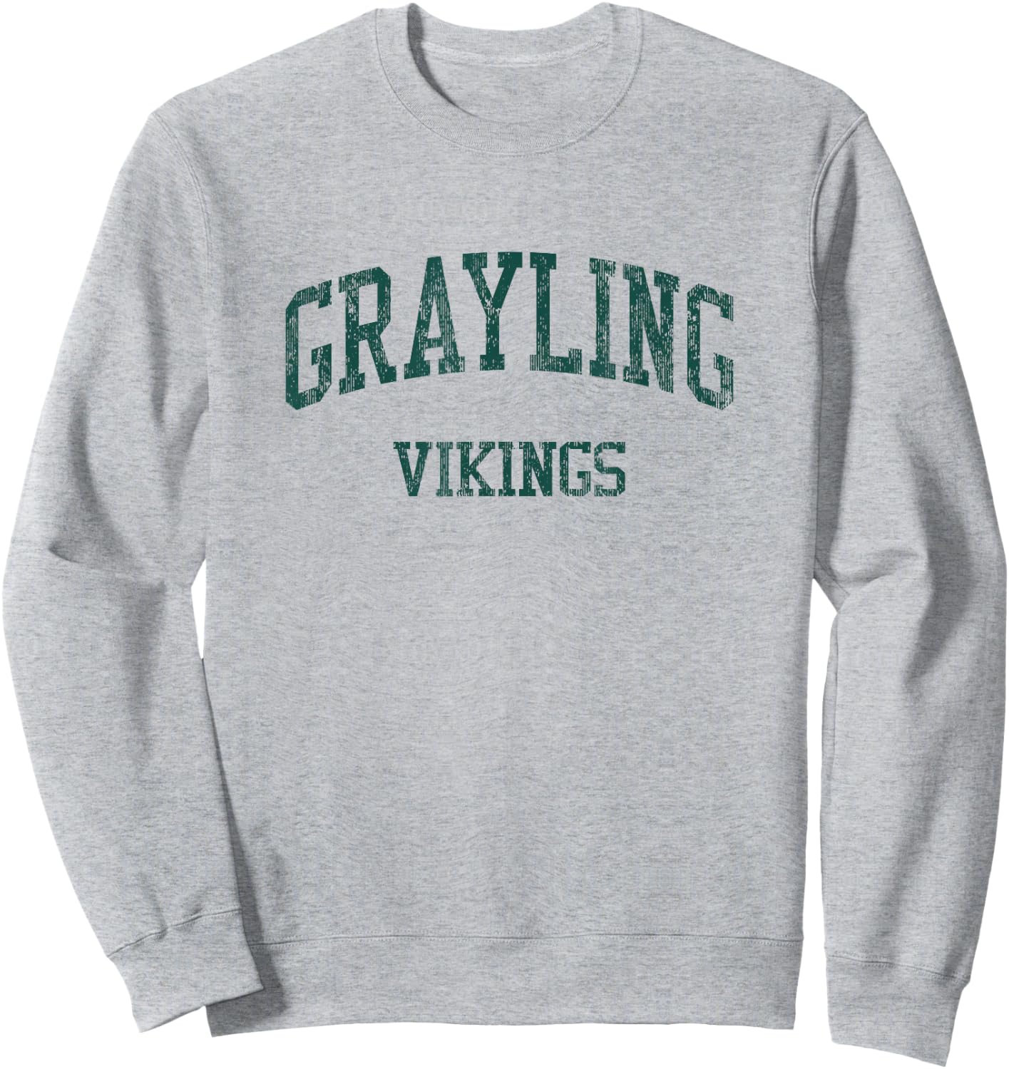 Grayling High School HS Grayling MI Vintage Sports Sweatshirt - Sweatshirt | Ash