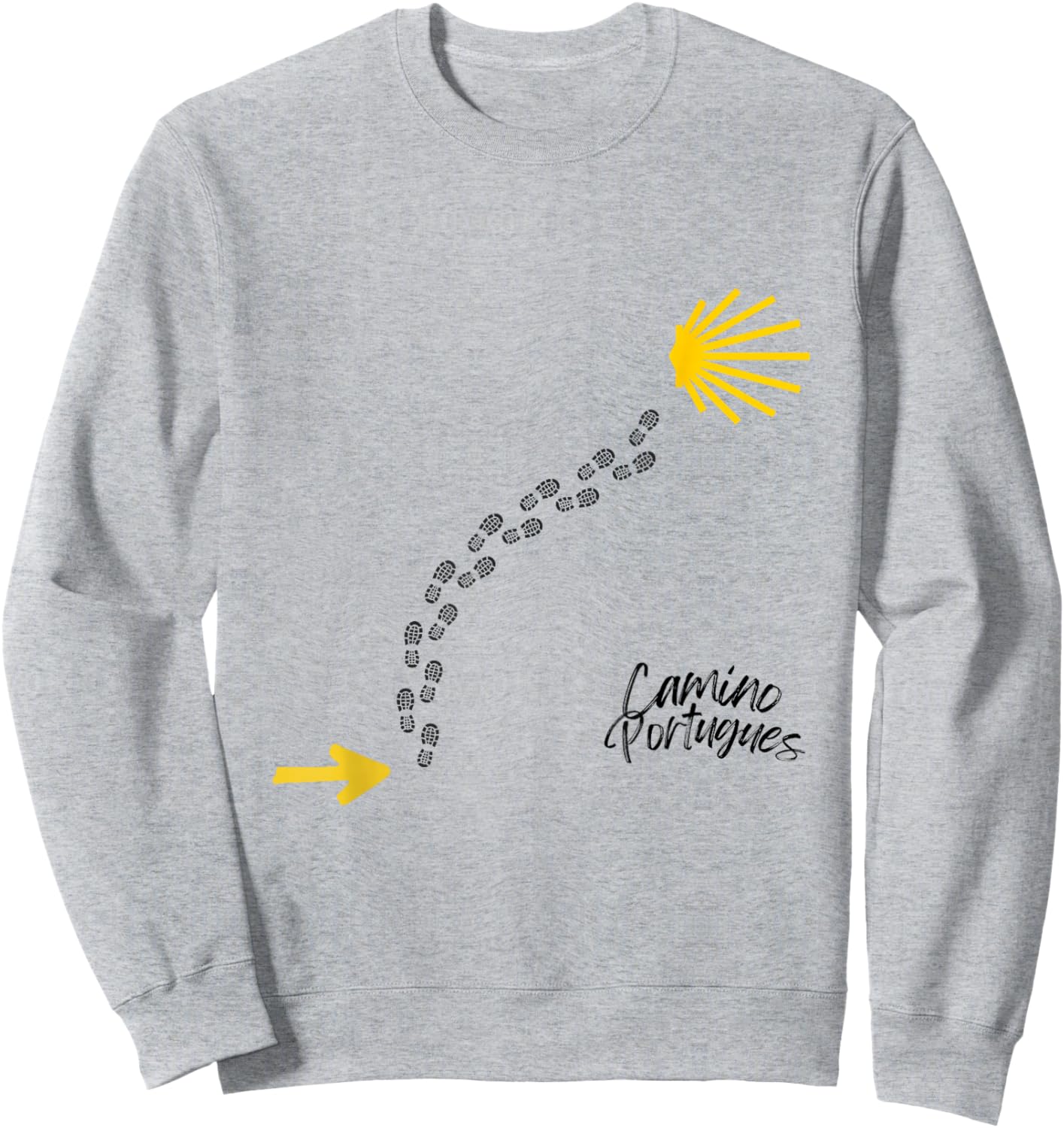 Traces of the Portuguese Way, Camino de Santiago Sweatshirt - Sweatshirt | Ash