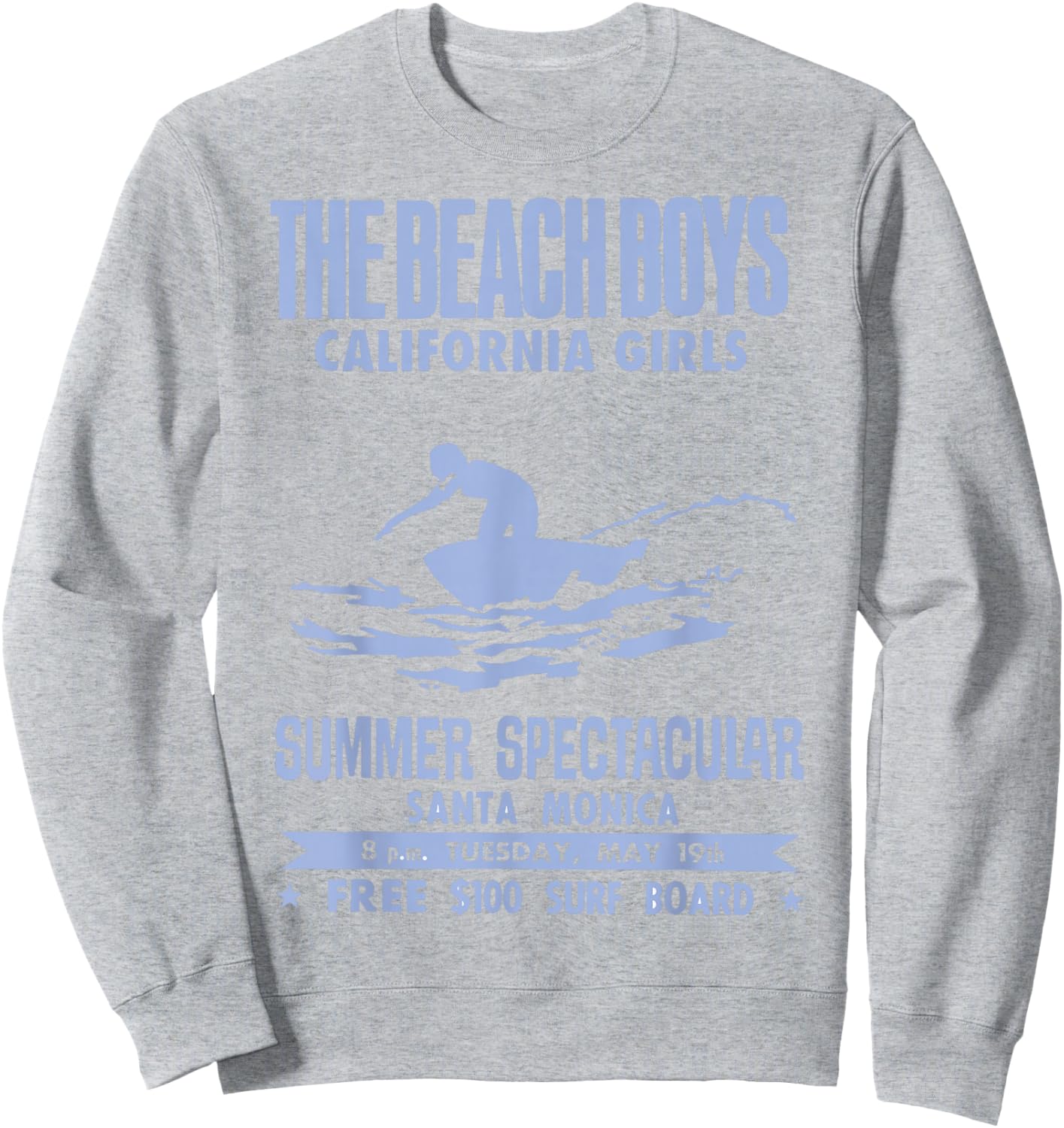 Official Beach Boys California Girls White Small Sweatshirt - Sweatshirt | Ash