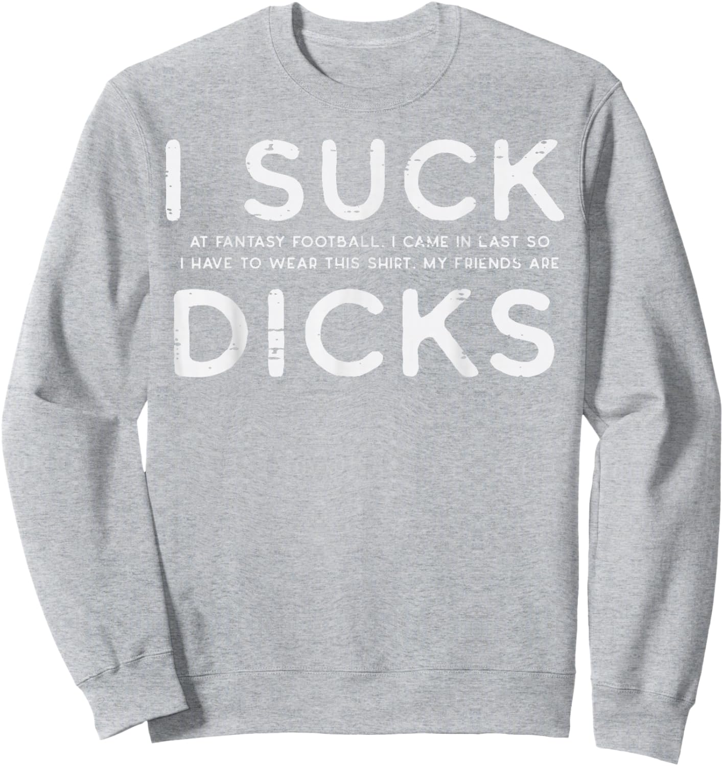 Funny Pink Fantasy Football Loser Shirt FFL Men Sweatshirt - Sweatshirt | Ash