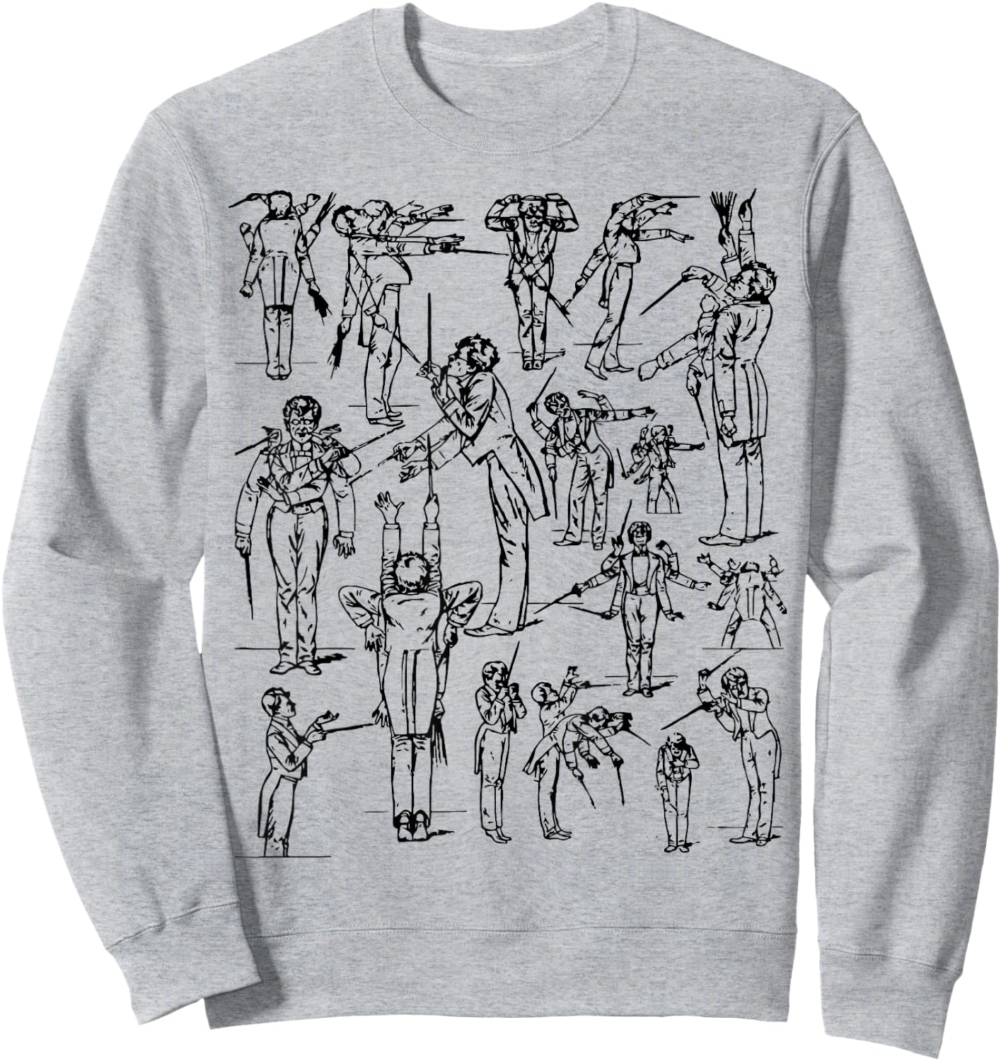 Gustav Mahler conducting a symphony Classical Musician Sweatshirt - Sweatshirt | Ash