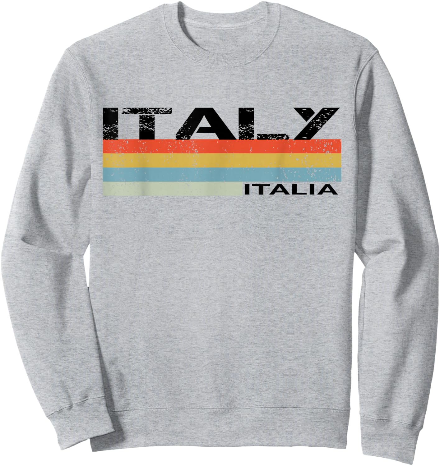 Italian Italy Italia Vintage Stripes Sweatshirt - Sweatshirt | Ash