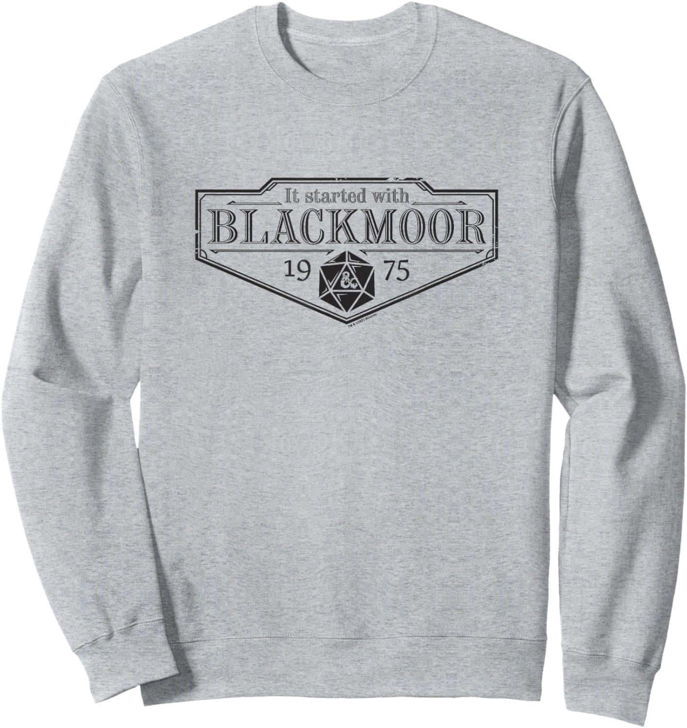 Dungeons & Dragons 50th Anniversary Started With Blackmoor Sweatshirt - Sweatshirt | Ash
