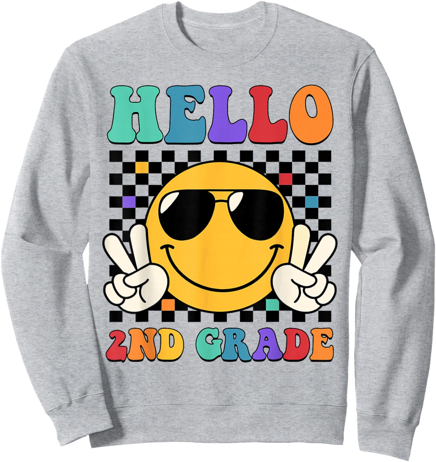 2nd Grade Teacher Shirts, First Day Second Grade Shirt Girls Sweatshirt - Sweatshirt | Ash