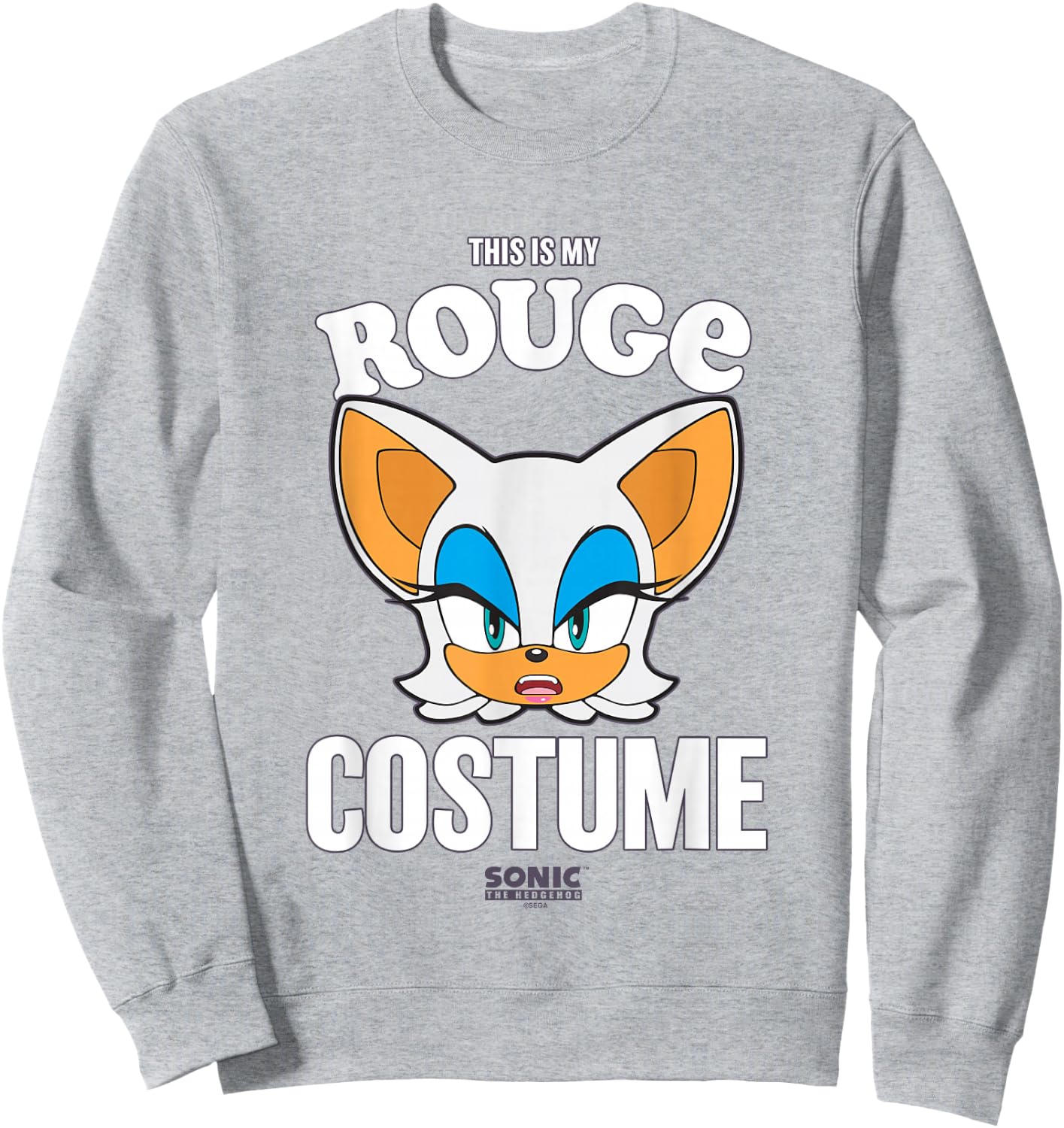 Sonic The Hedgehog Halloween This Is My Rouge Costume Sweatshirt - Sweatshirt | Ash