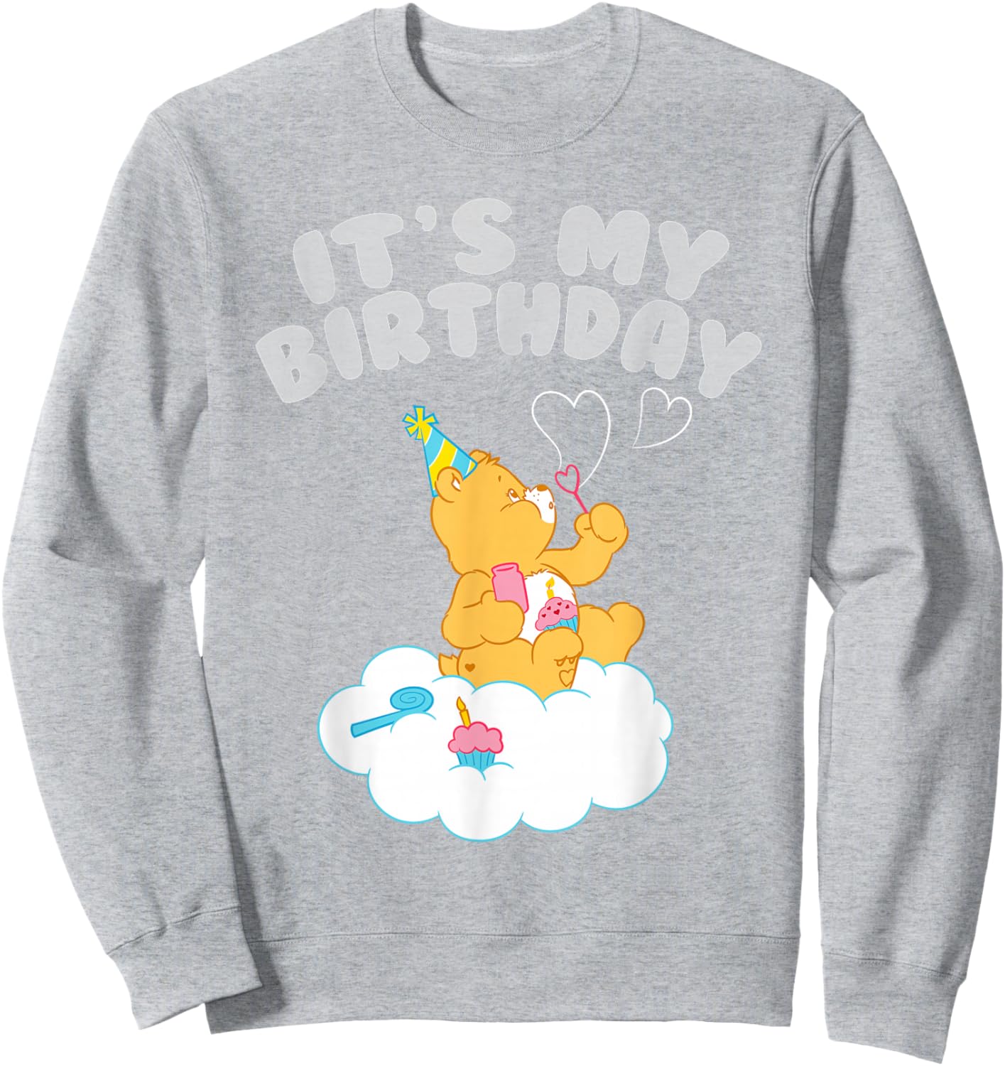 Care Bears It's My Birthday with Birthday Bear Sweatshirt - Sweatshirt | Ash