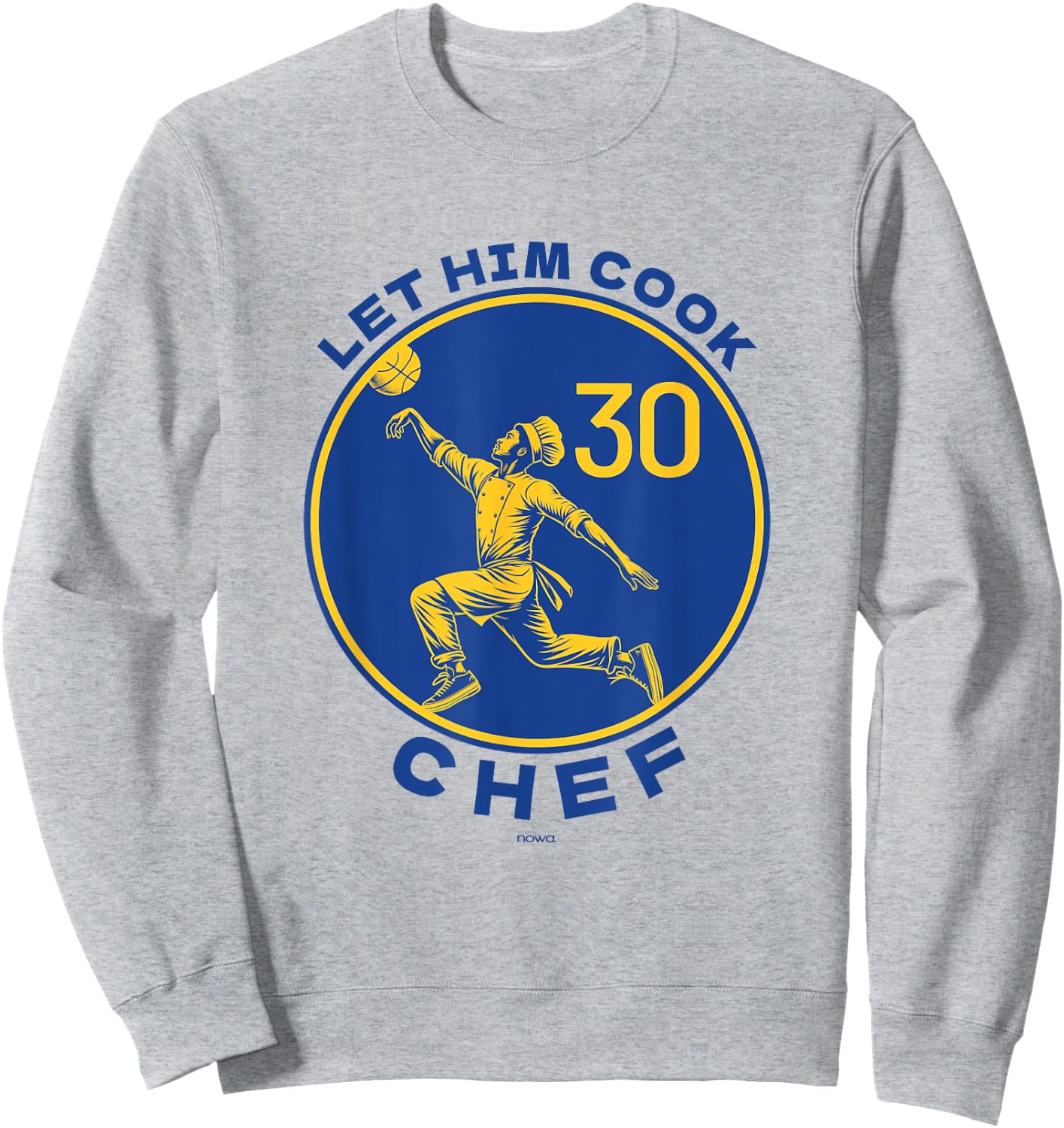Let the Chef Cook Funny Basketball Court Legend Motivation Sweatshirt - Sweatshirt | Ash
