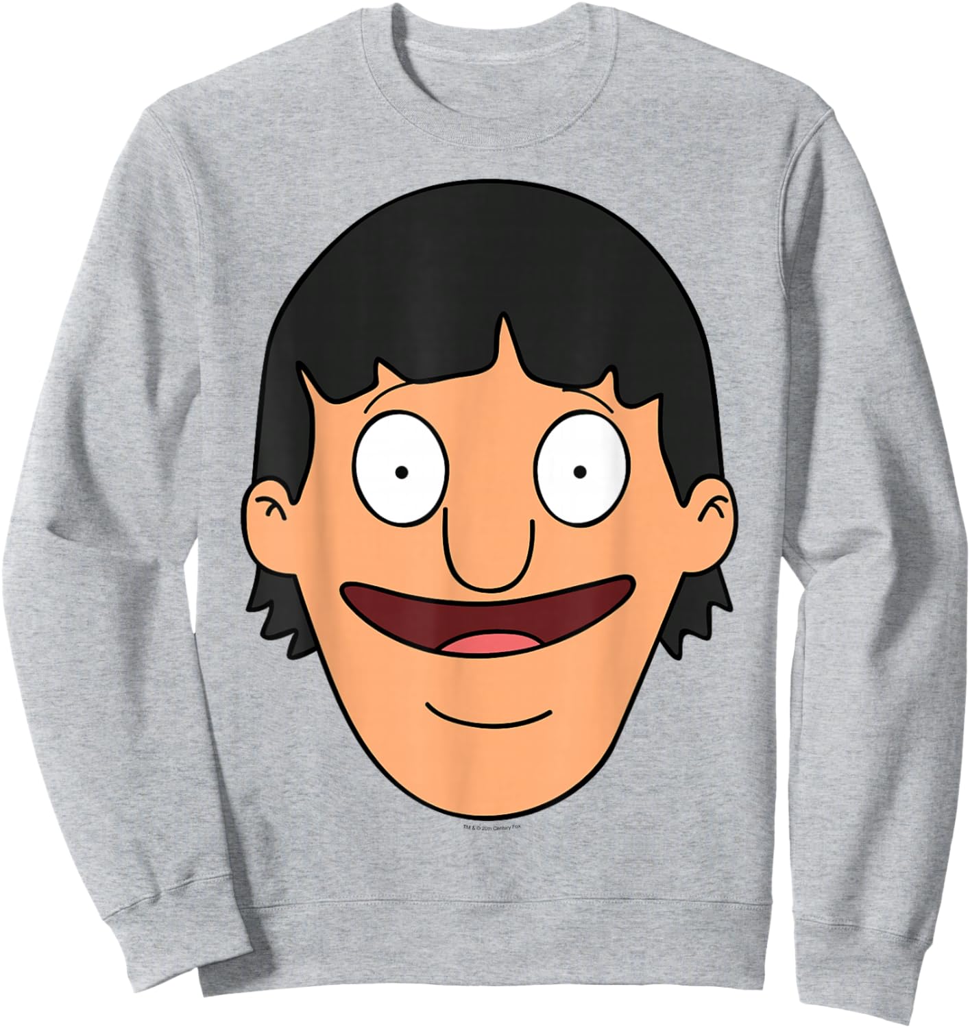 Bob's Burgers Gene Big Face Sweatshirt - Sweatshirt | Ash