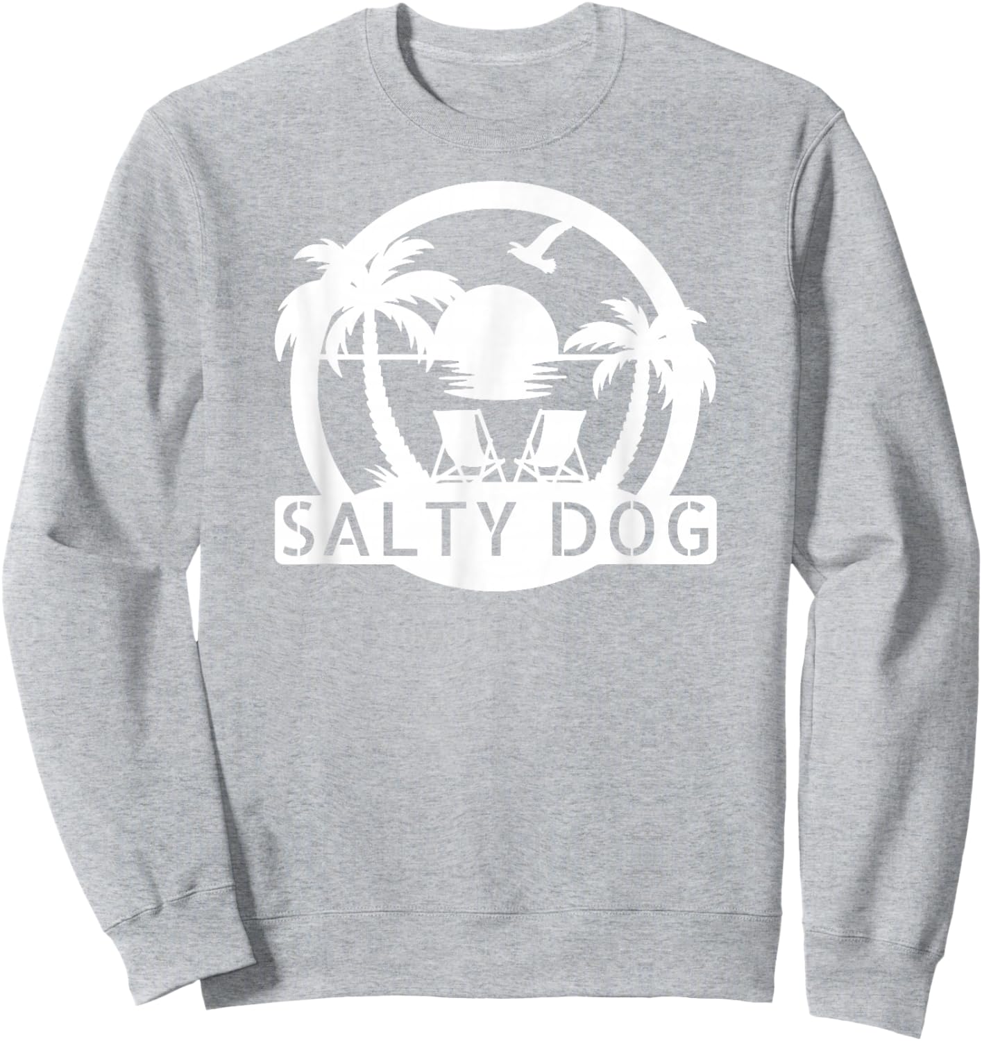 SALTY DOG, Beach Palm Tree Sweatshirt - Sweatshirt | Ash