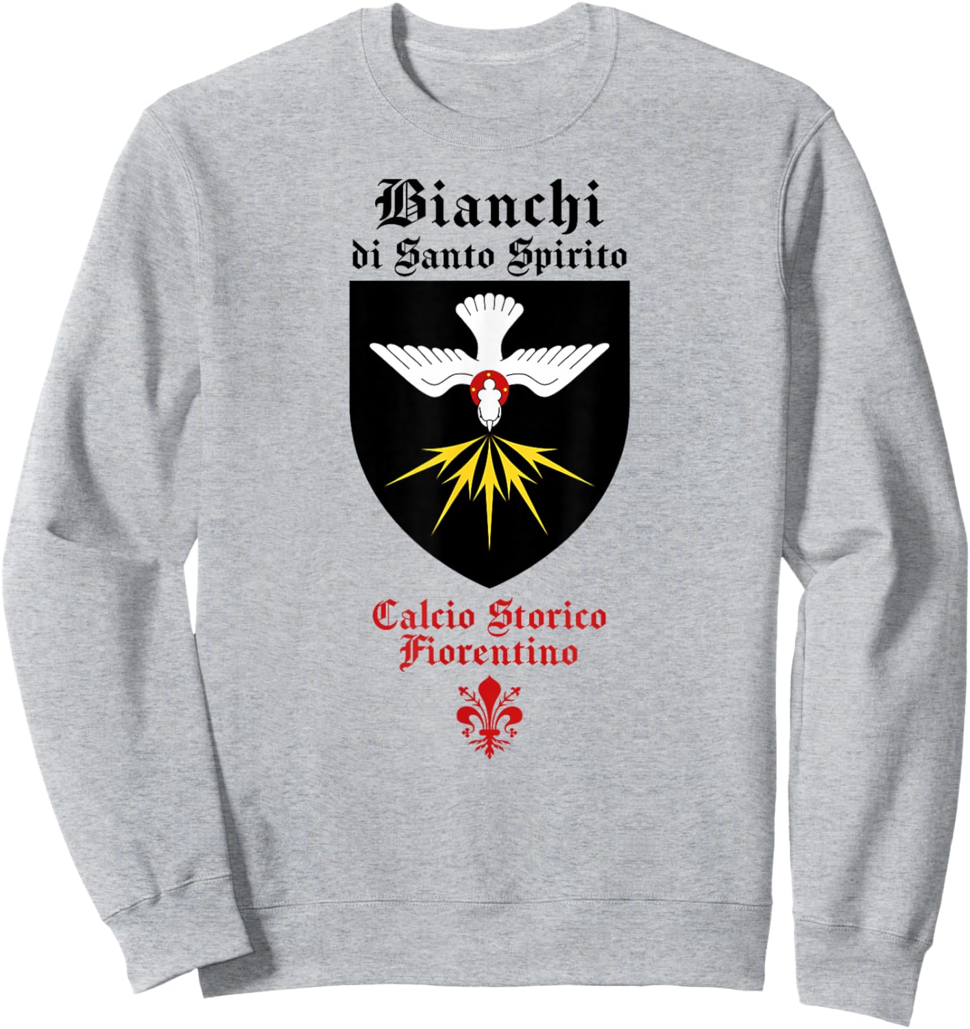 Calcio storico fiorentino Bianchi Florentine football fútbol Sweatshirt - Sweatshirt | Ash