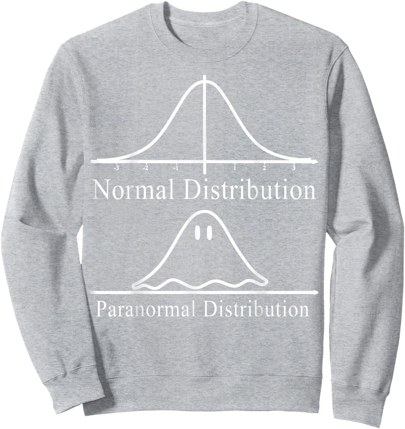 Math Teacher Halloween Costume Normal Distribution Math Pun Sweatshirt - Sweatshirt | Ash