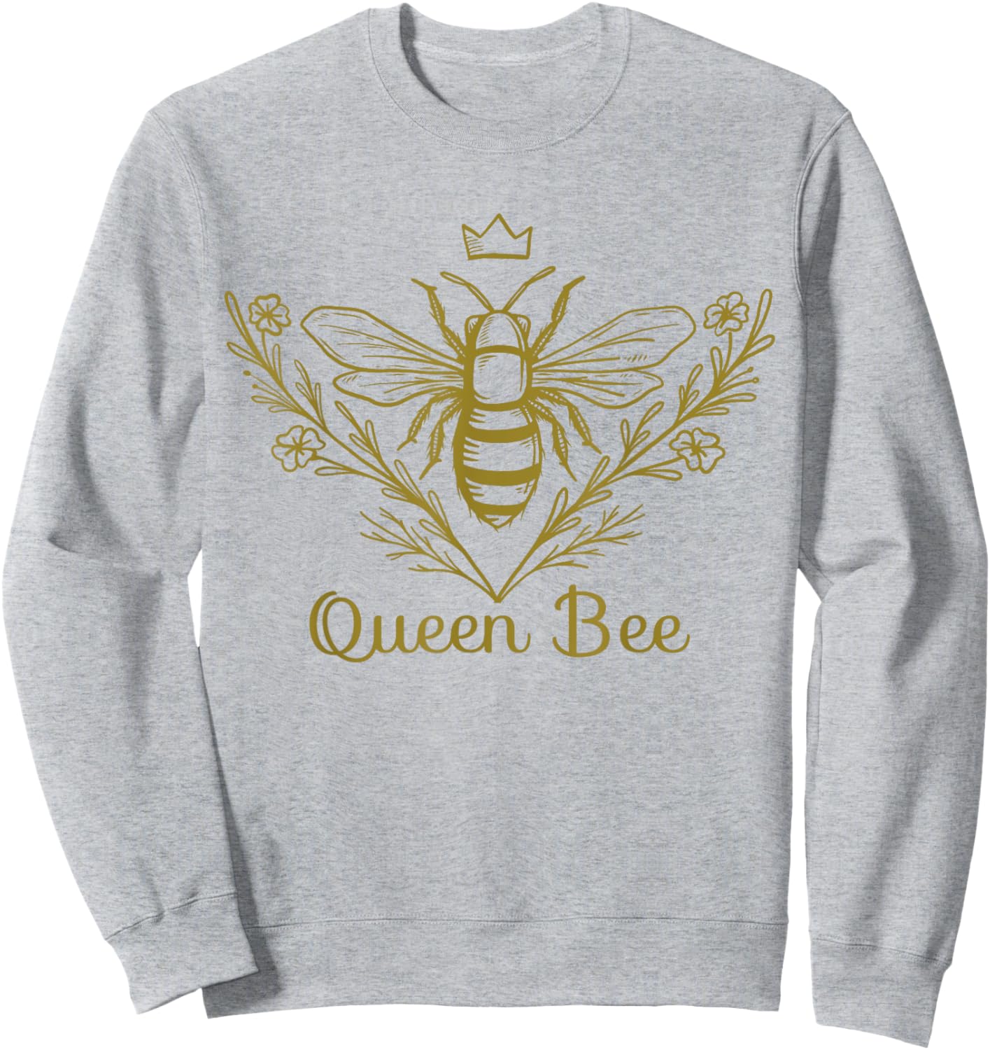 Queen Bee Honey Bee Keeper Outfit Beekeeping Sweatshirt - Sweatshirt | Ash
