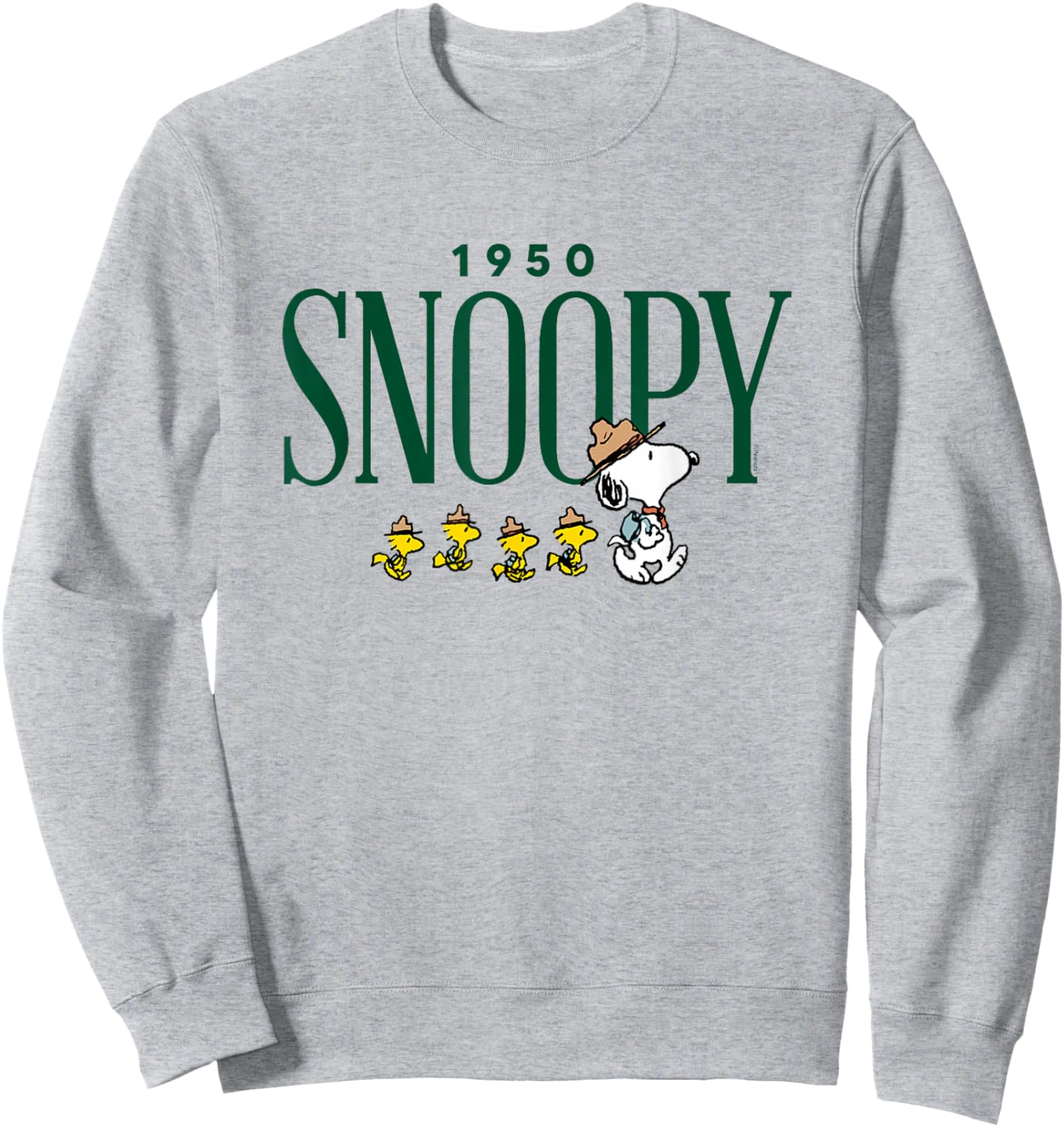 Peanuts - Snoopy 1950 Camping Sweatshirt - Sweatshirt | Ash