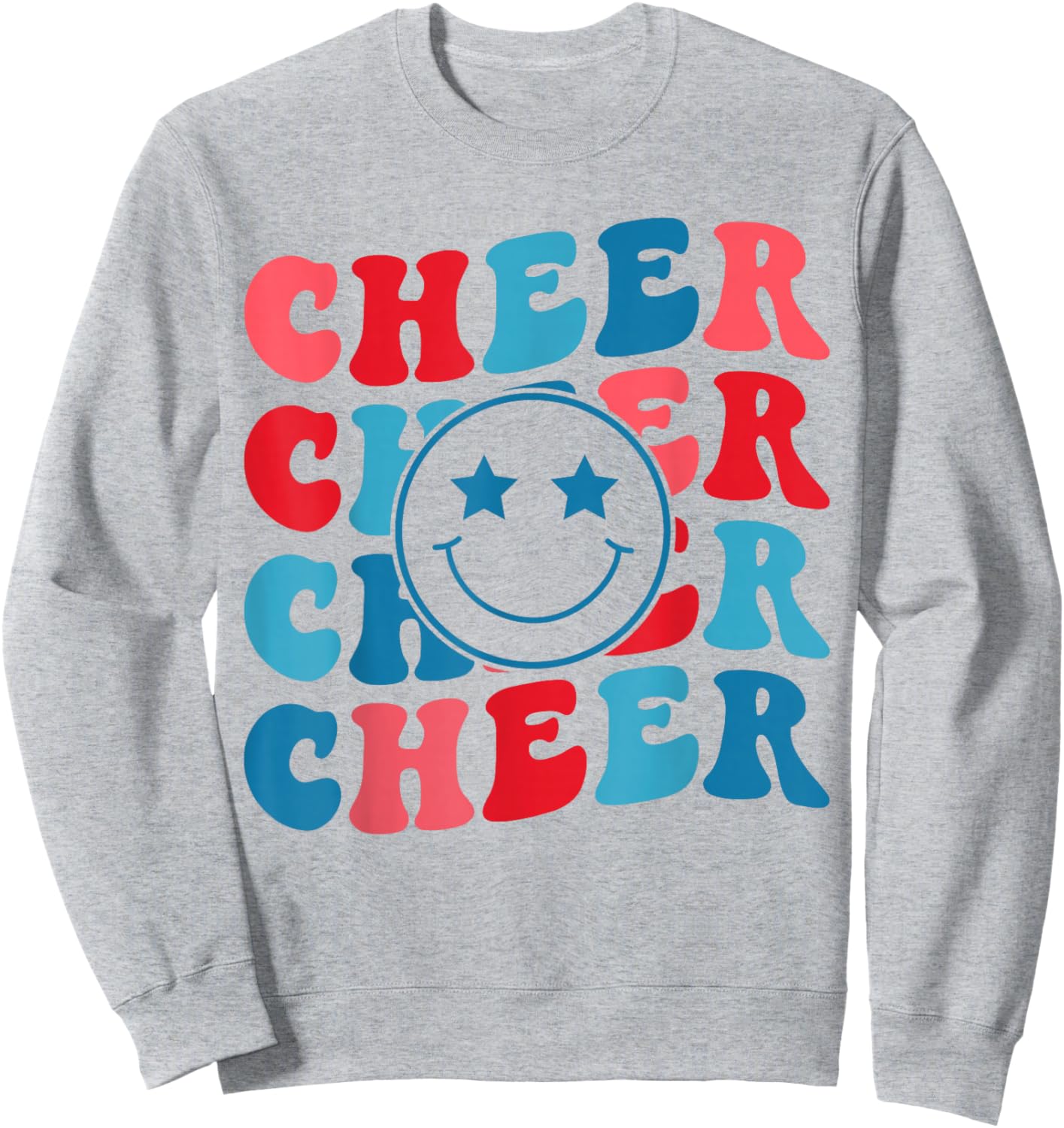 American Cheer Girl Cheerleading Retro Groovy Cheerleader Sweatshirt - Sweatshirt | Ash