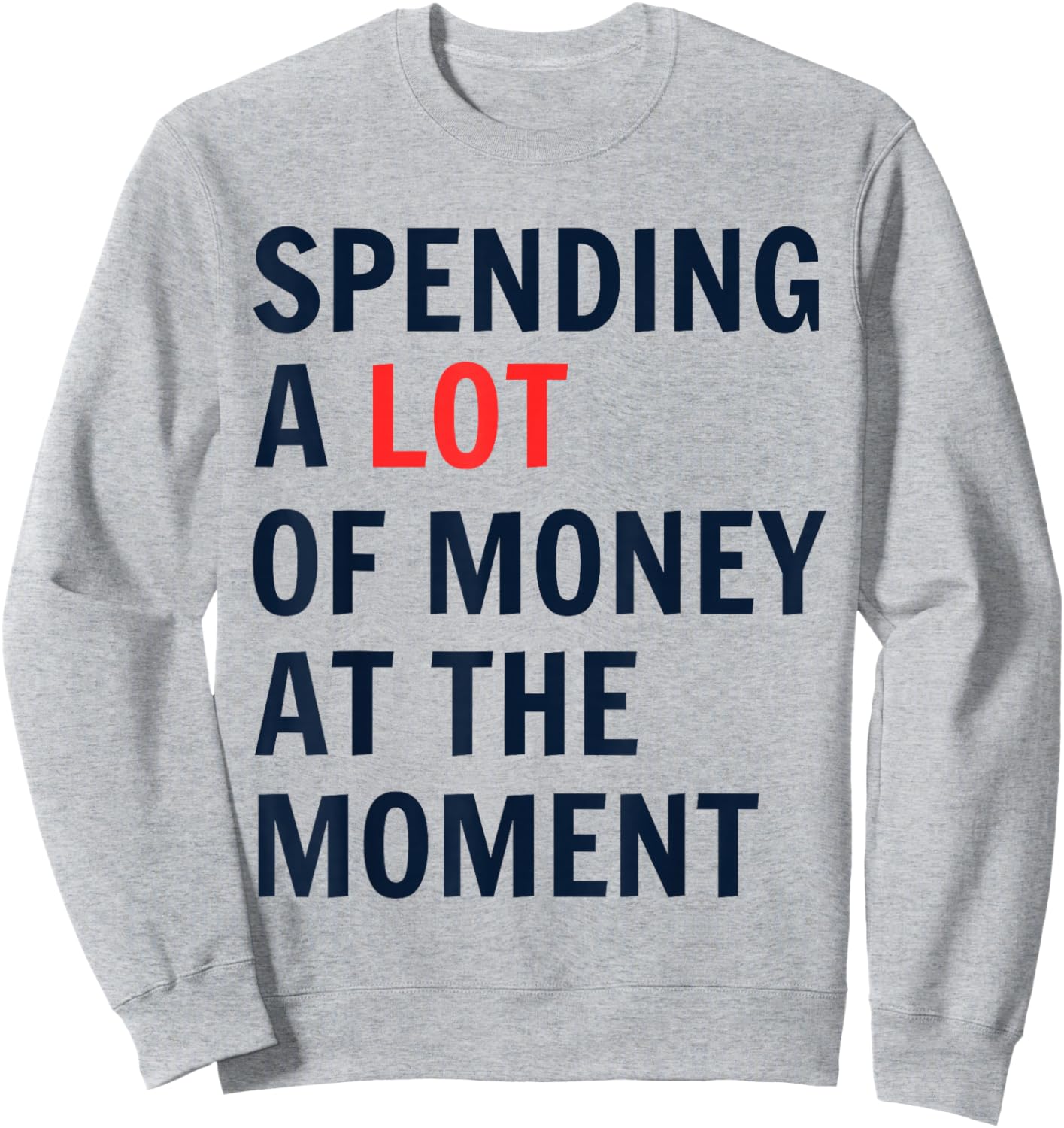 Spending A Lot Of Money At The Moment humor quotes Sweatshirt - Sweatshirt | Ash