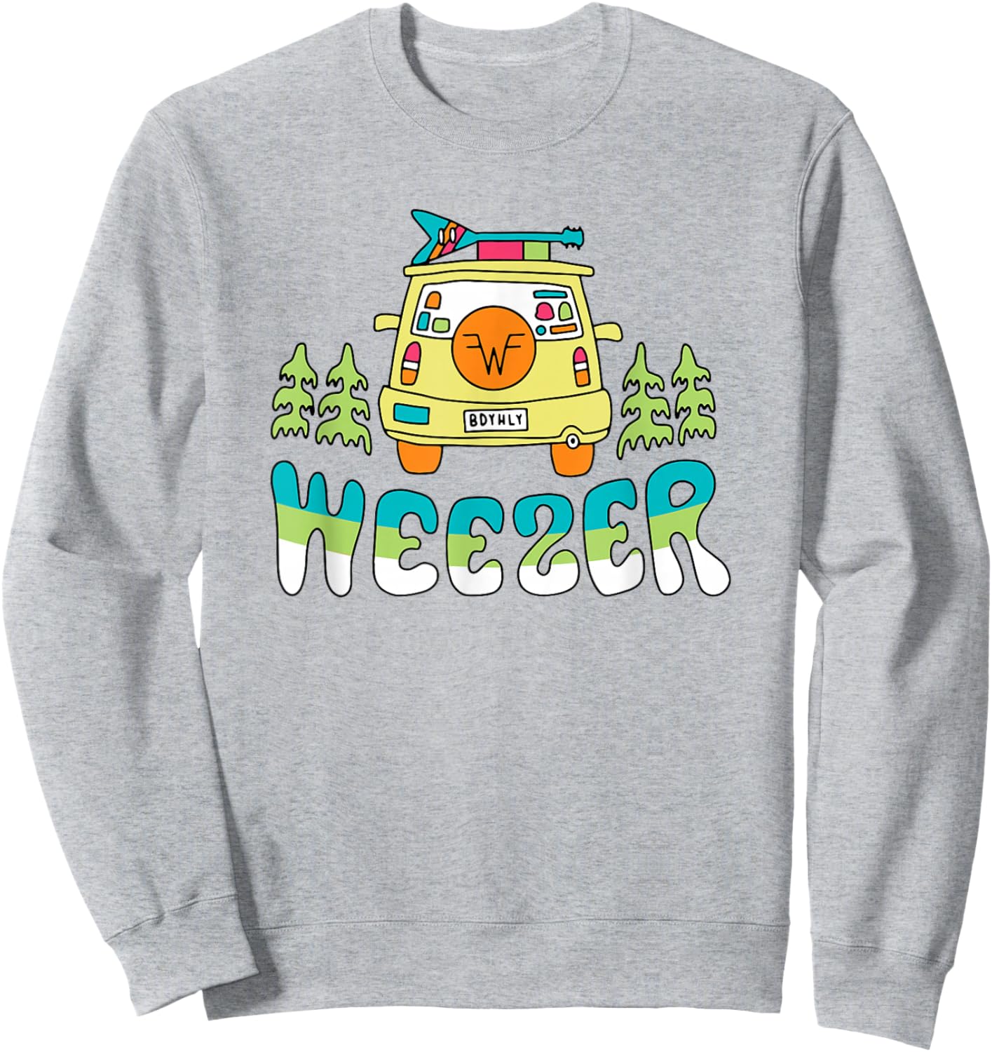 Weezer - Road Trip Sweatshirt - Sweatshirt | Ash