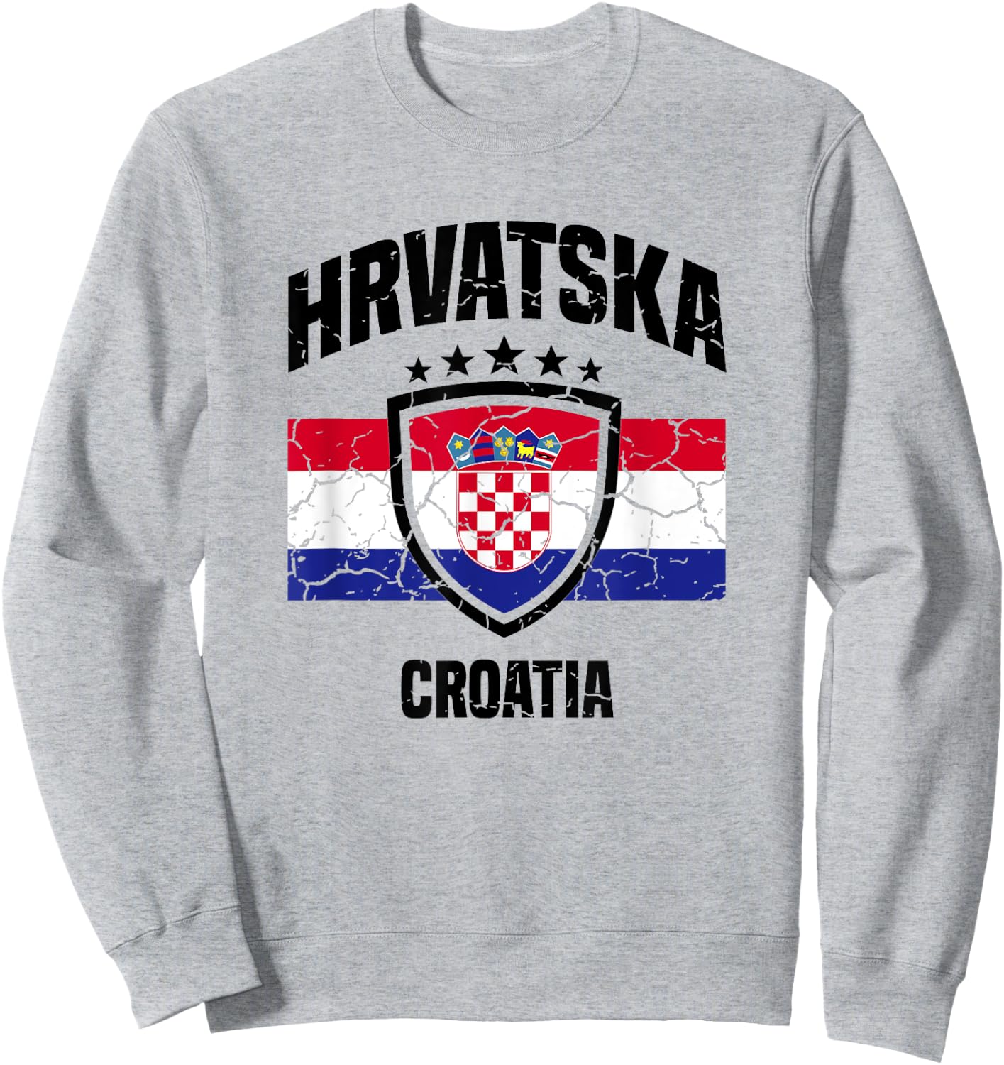Hrvatska Croatia Croatian Sweatshirt - Sweatshirt | Ash