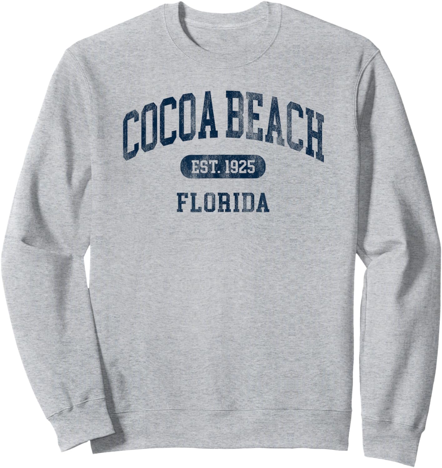 Vintage Cocoa Beach Florida Retro Preppy Throwback Sweatshirt - Sweatshirt | Ash
