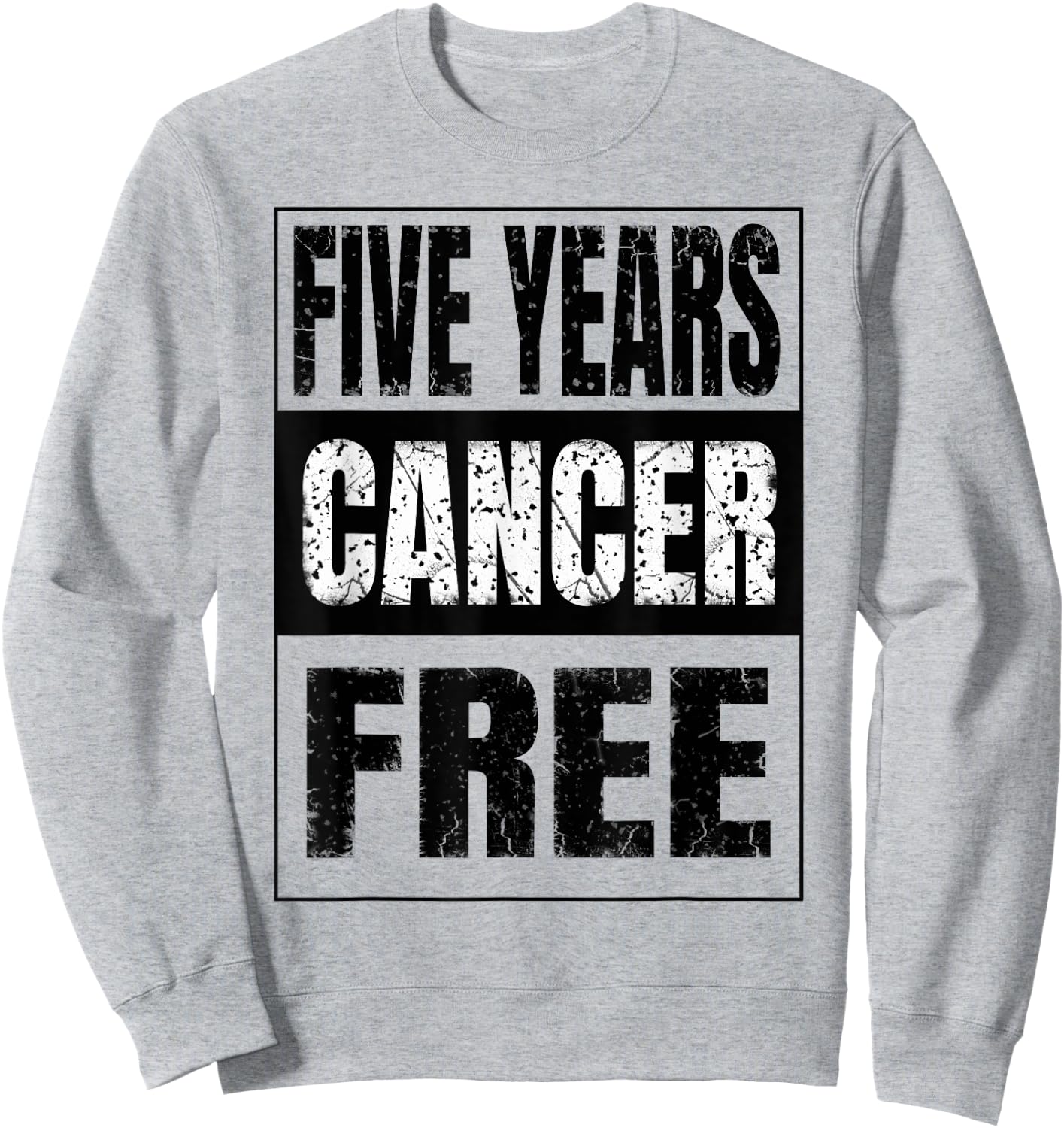 Cute Five Years Cancer Free Anti Oncology Sweatshirt - Sweatshirt | Ash