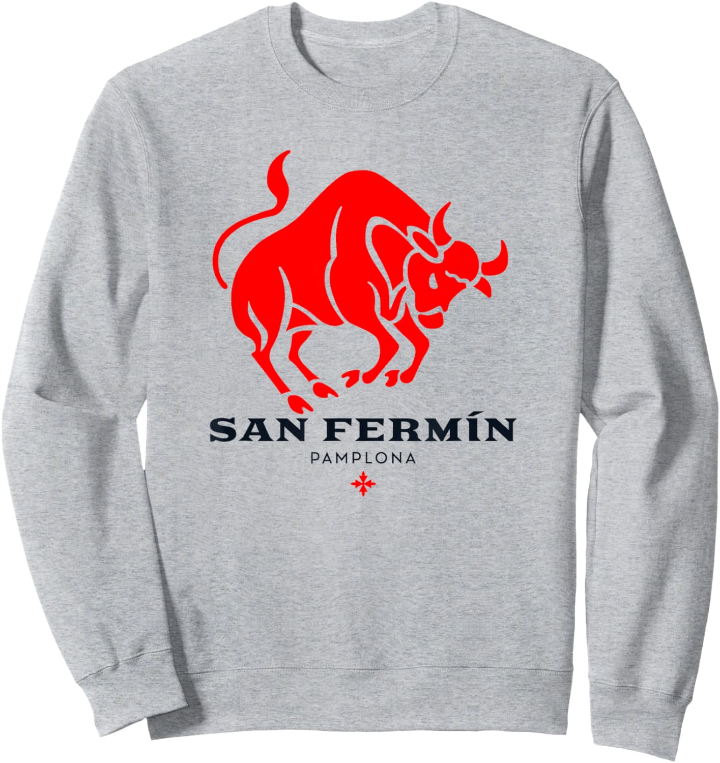 Pamplona San Fermín Encierro Sanfermines Navarra Sweatshirt - Sweatshirt | Ash