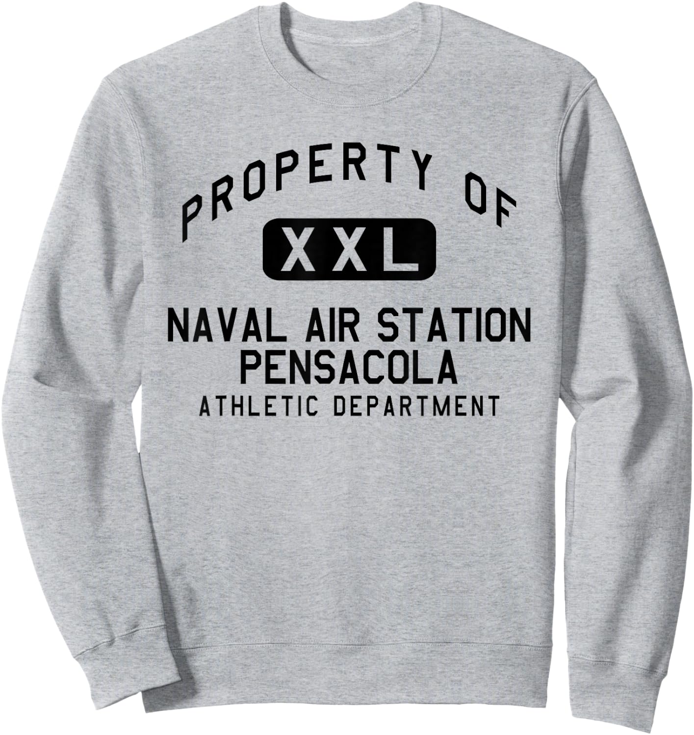 Property of Naval Air Station Pensacola Athletic Department Sweatshirt - Sweatshirt | Ash