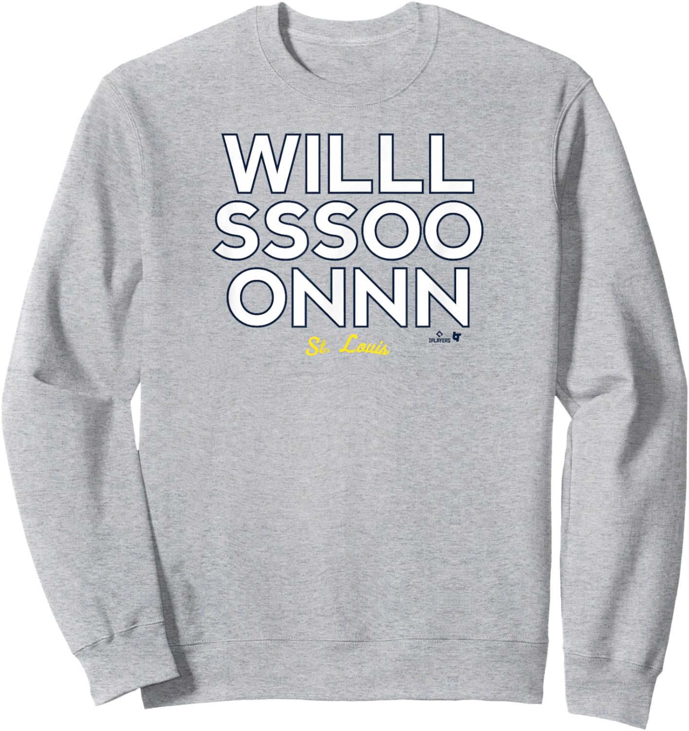 Willson Contreras -WILLLSSSOOONNN - St. Louis Baseball Sweatshirt - Sweatshirt | Ash
