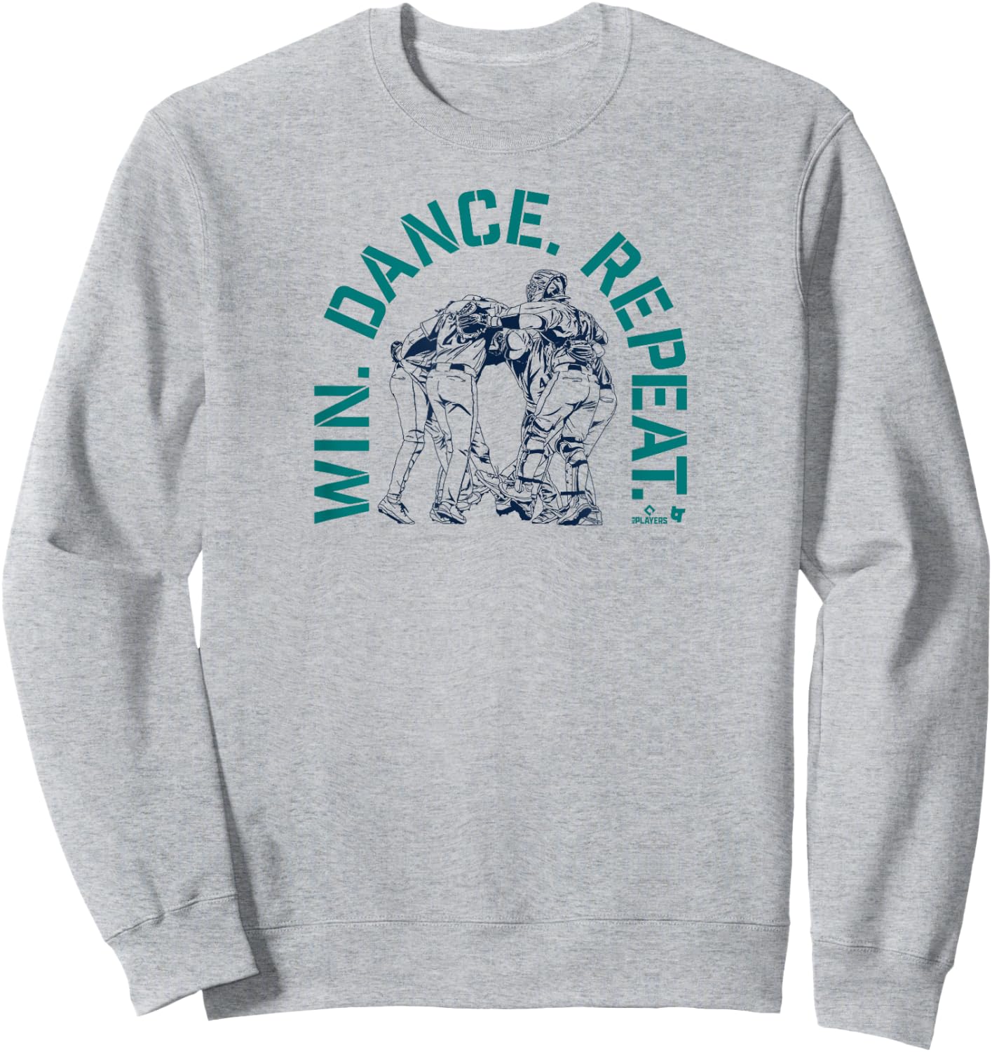 Seattle Baseball: Win. Dance. Repeat. Sweatshirt - Sweatshirt | Ash