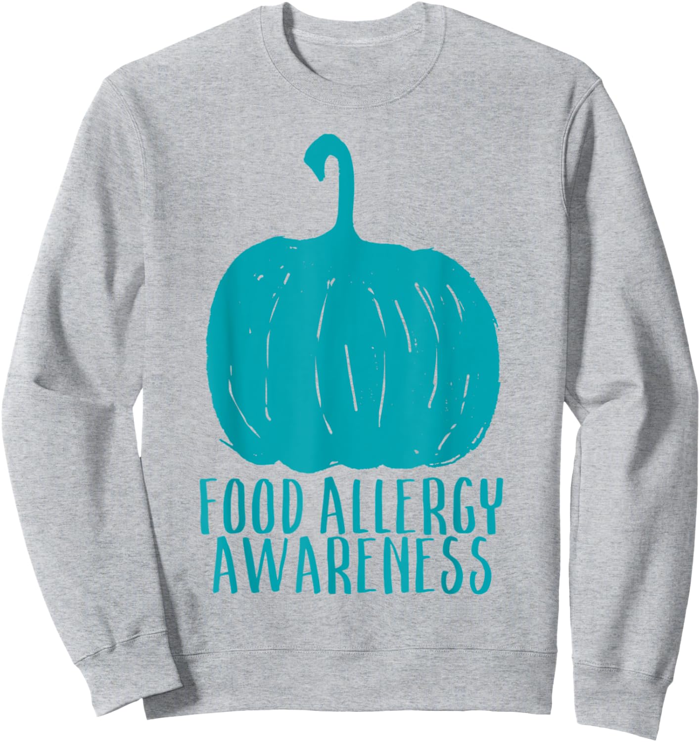 Teal Pumpkin Project Food Allergy Awareness Halloween Parent Sweatshirt - Sweatshirt | Ash