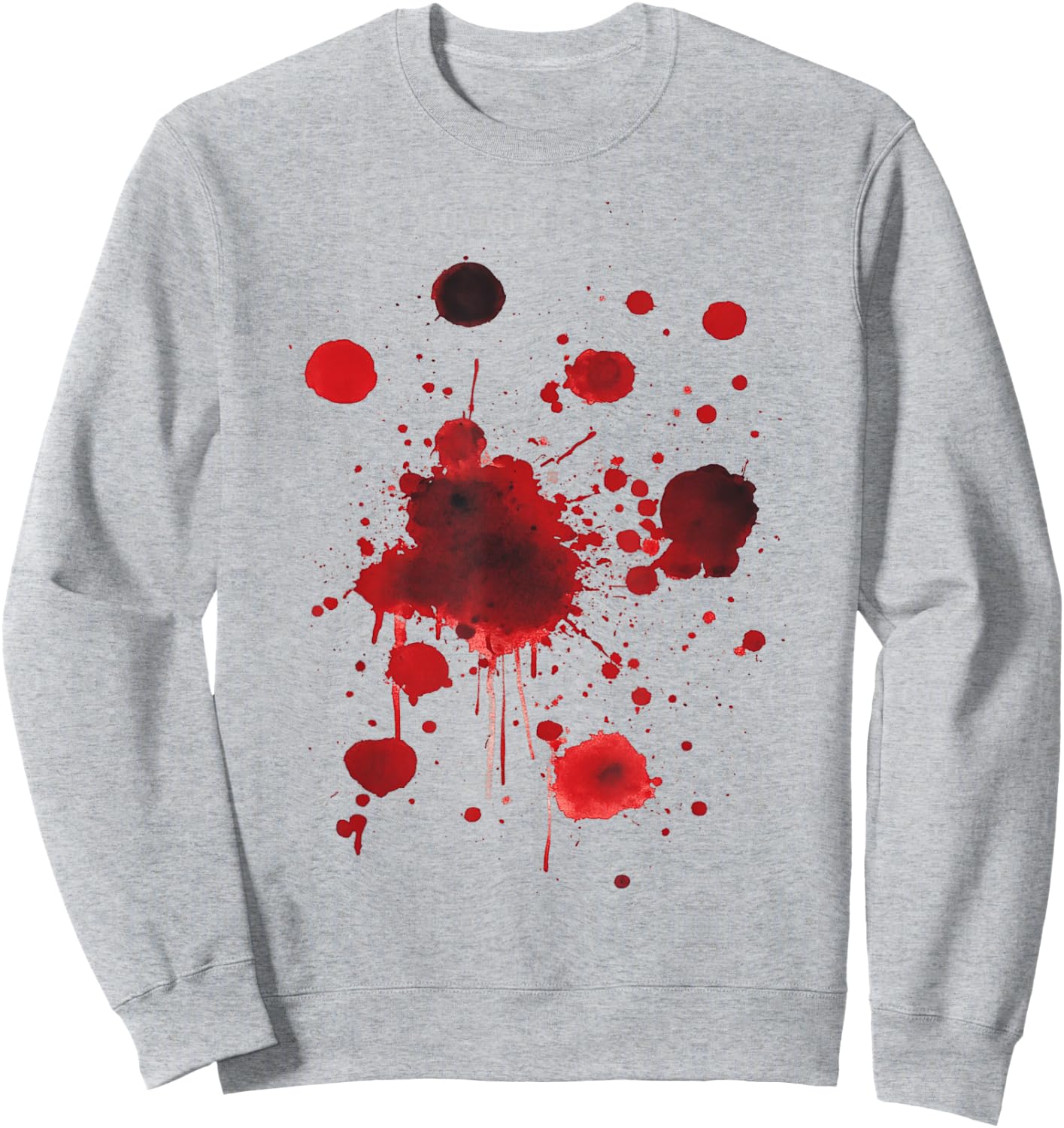 Halloween Bloody Stain Blood Splatter White Sweatshirt - Sweatshirt | Ash