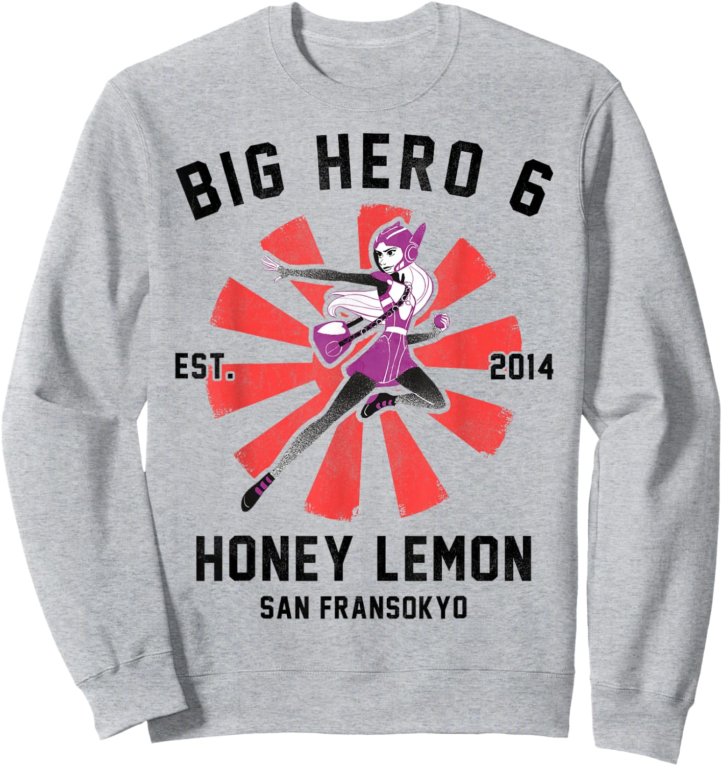 Disney Big Hero 6 Honey Lemon Poster Graphic Sweatshirt - Sweatshirt | Ash
