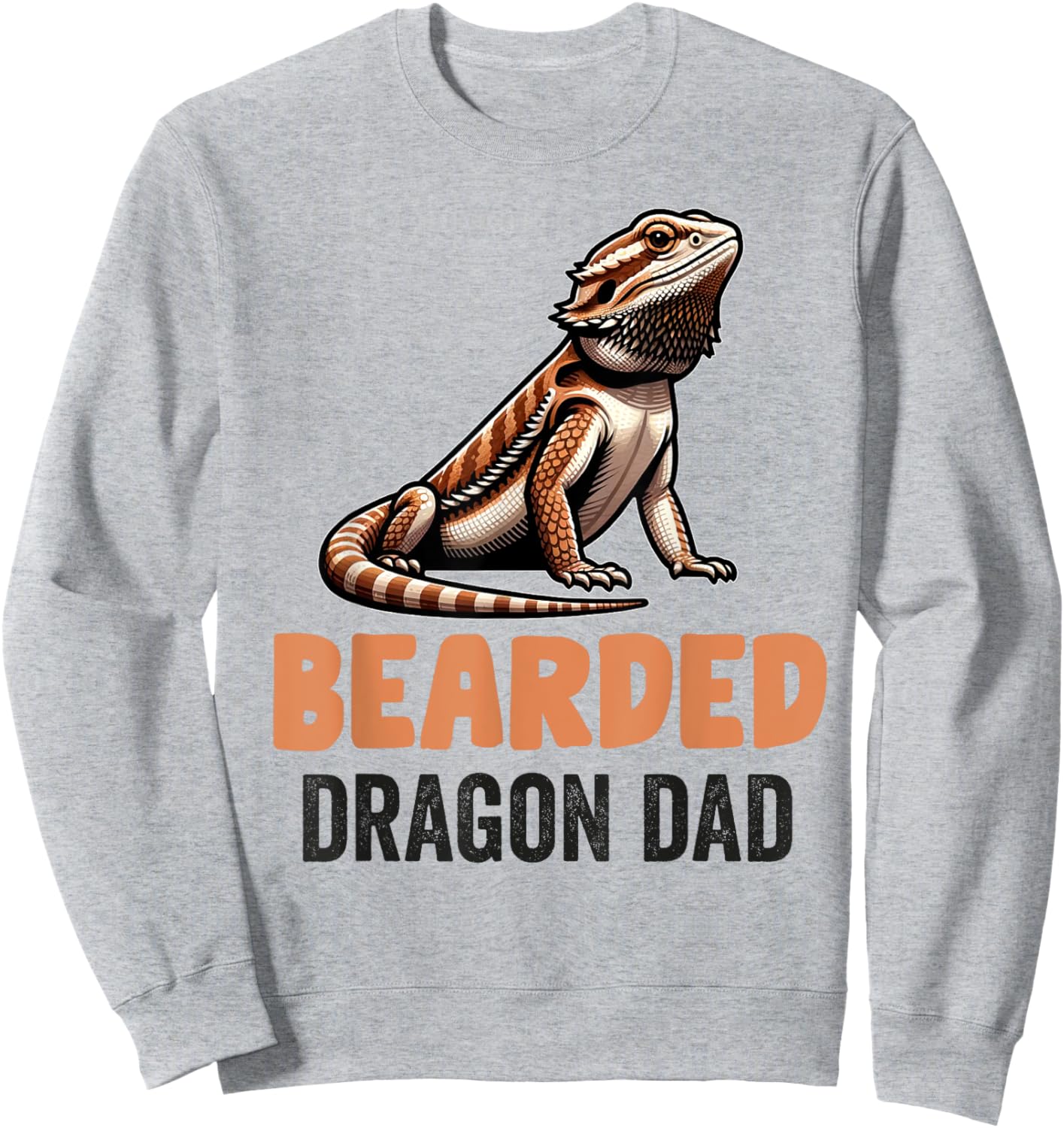 Bearded Dragon Men Women Girls Kids Pogona Lizard Reptile Sweatshirt - Sweatshirt | Ash