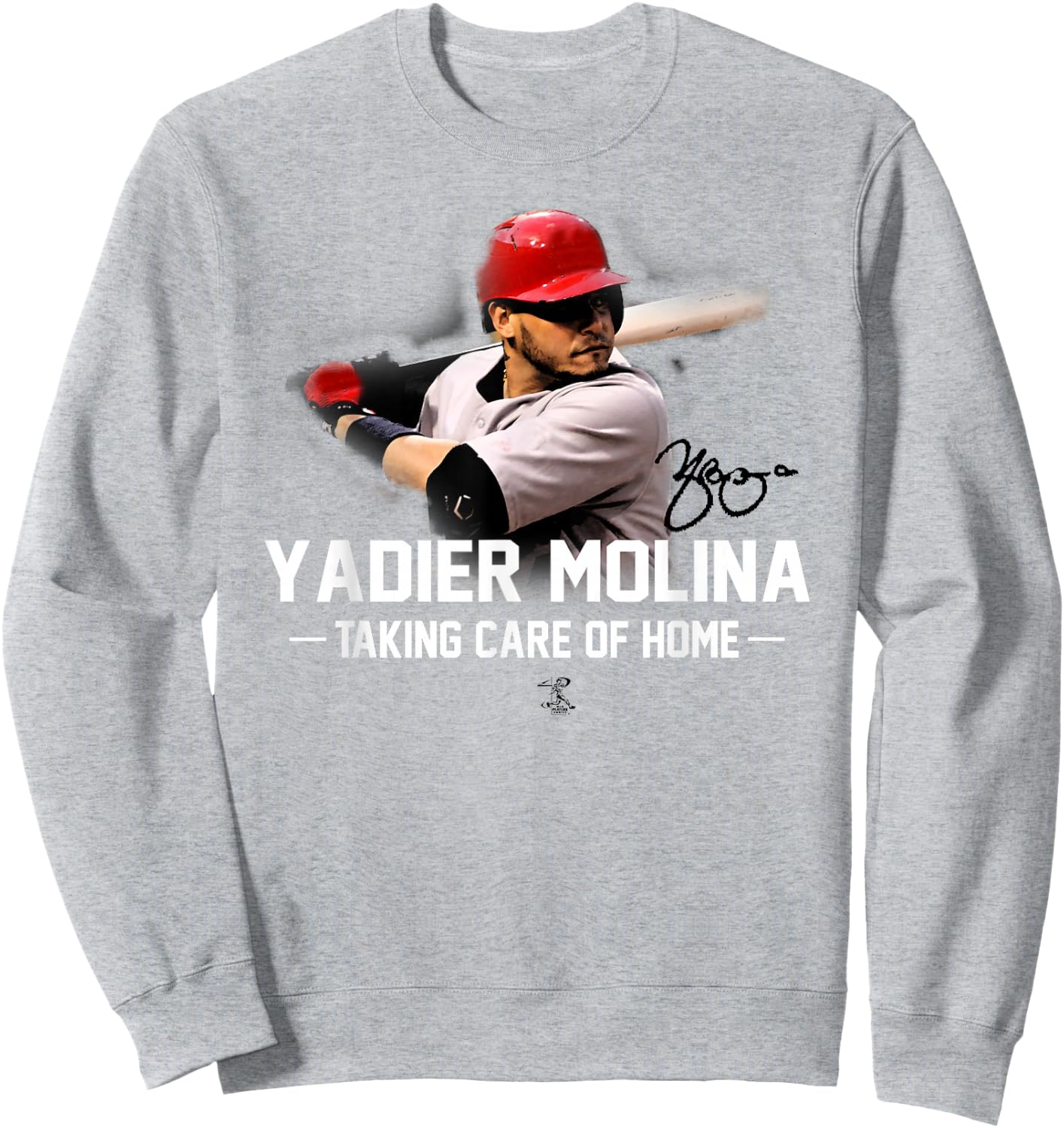 Yadier Molina Yadi Taking Care Of Home - Apparel Sweatshirt - Sweatshirt | Ash