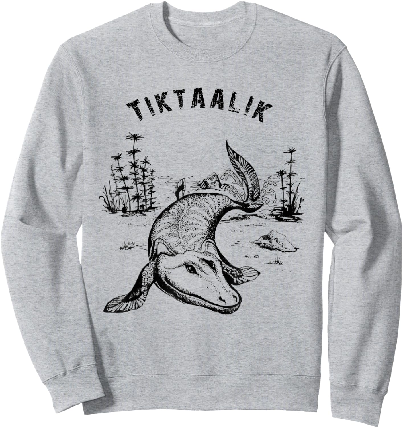 Tiktaalik Roseae Sweatshirt - Sweatshirt | Ash