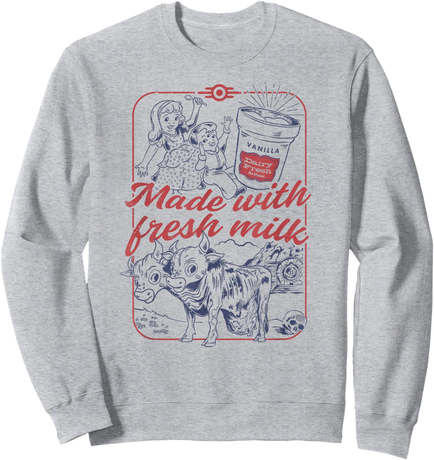 Fallout - Dairy Fresh Sweatshirt - Sweatshirt | Ash