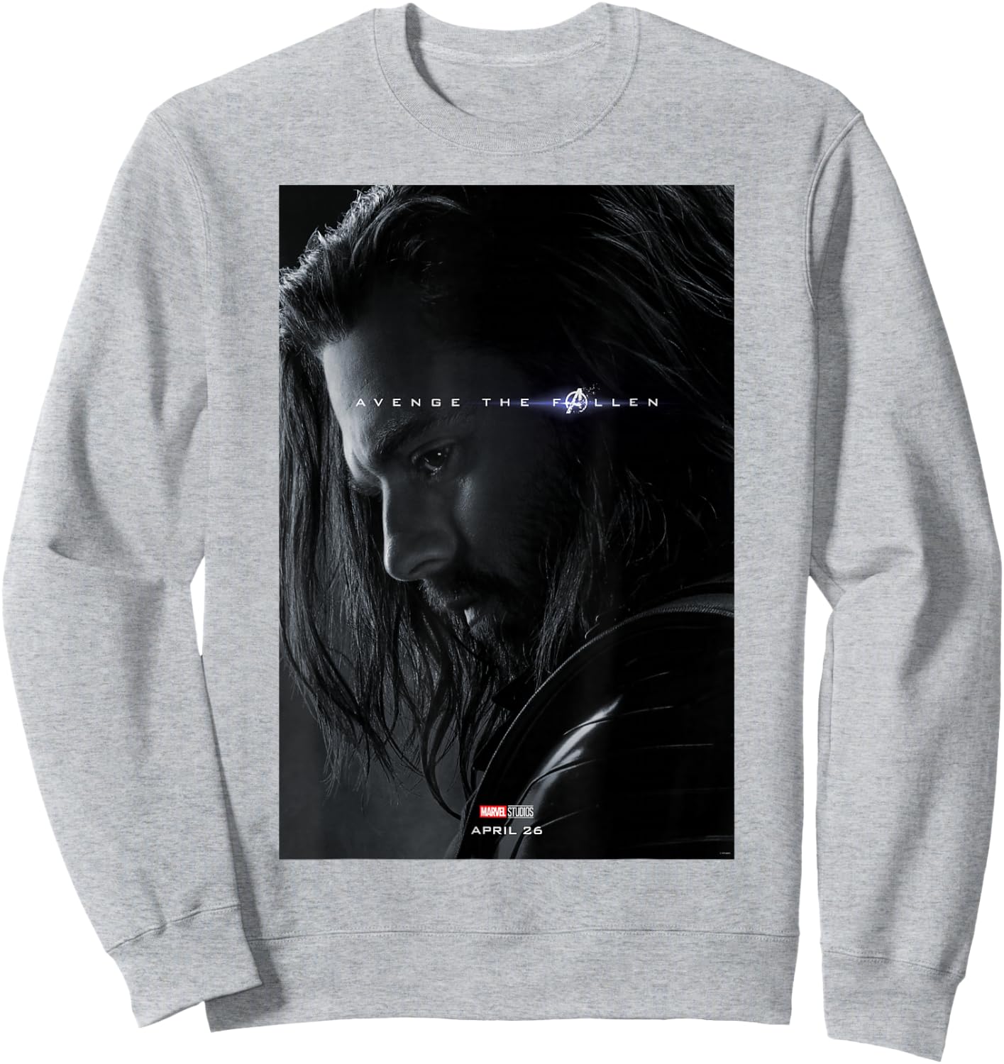 Marvel Avengers Endgame Bucky Barnes Avenge The Fallen Sweatshirt - Sweatshirt | Ash