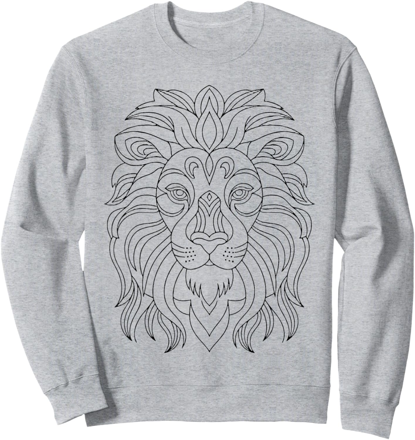 Coloring Lion Coloring Yourself Sweatshirt - Sweatshirt | Ash