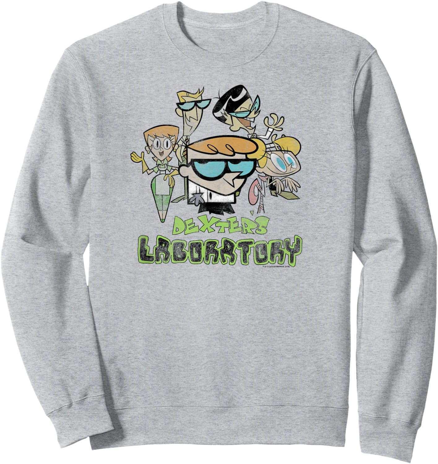 Dexter's Laboratory Vintage Cast Sweatshirt - Sweatshirt | Ash