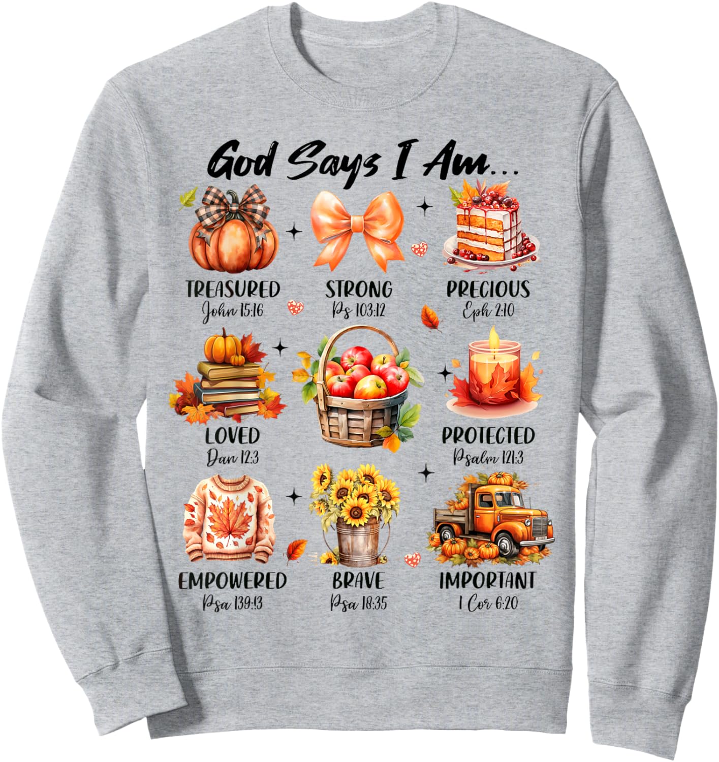 Retro God Says I Am Christian Faith Jesus Fall Thanksgiving Sweatshirt - Sweatshirt | Ash