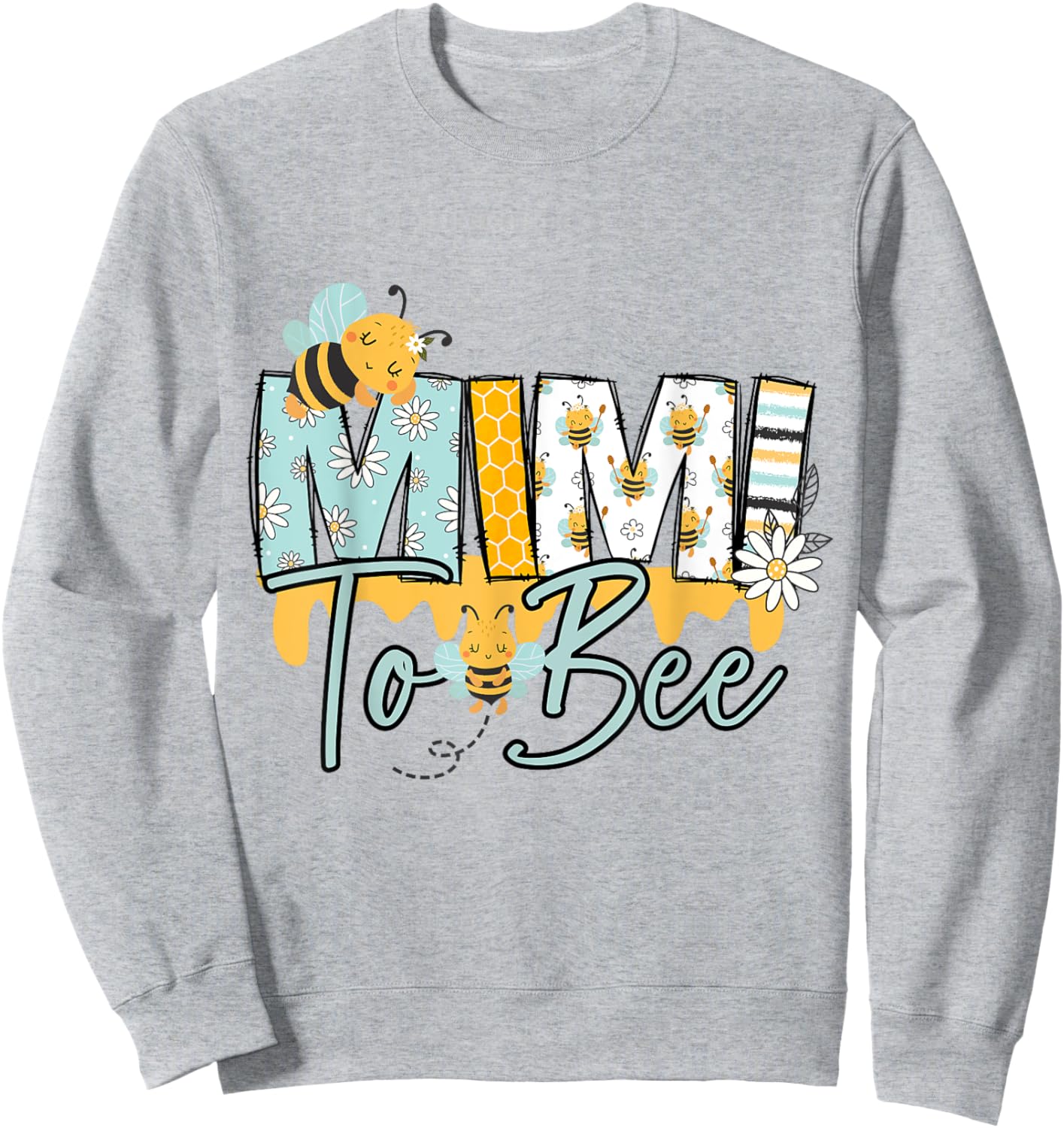 Baby Bee Mimi Honey Bee Gender Reveal Baby Shower Sweatshirt - Sweatshirt | Ash