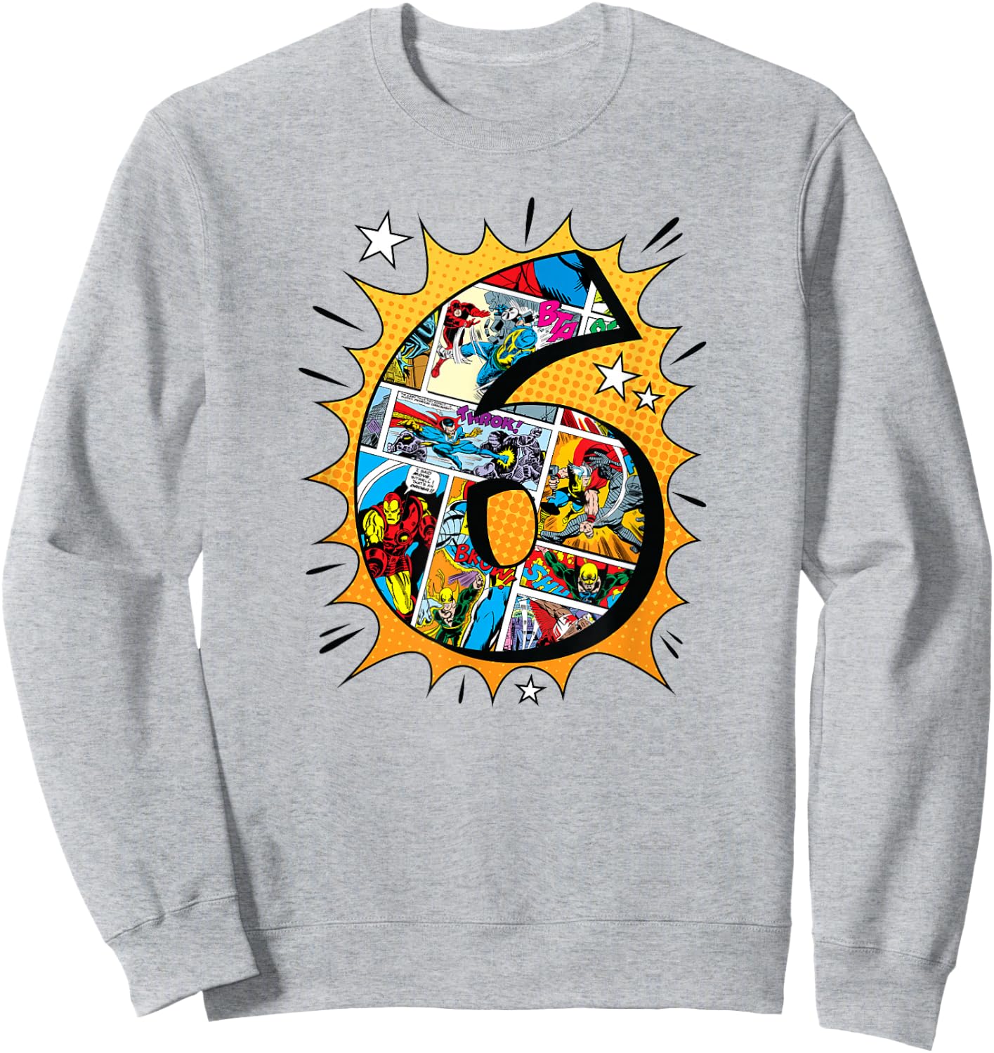 Marvel Avengers Comics 6th Birthday Sweatshirt - Sweatshirt | Ash