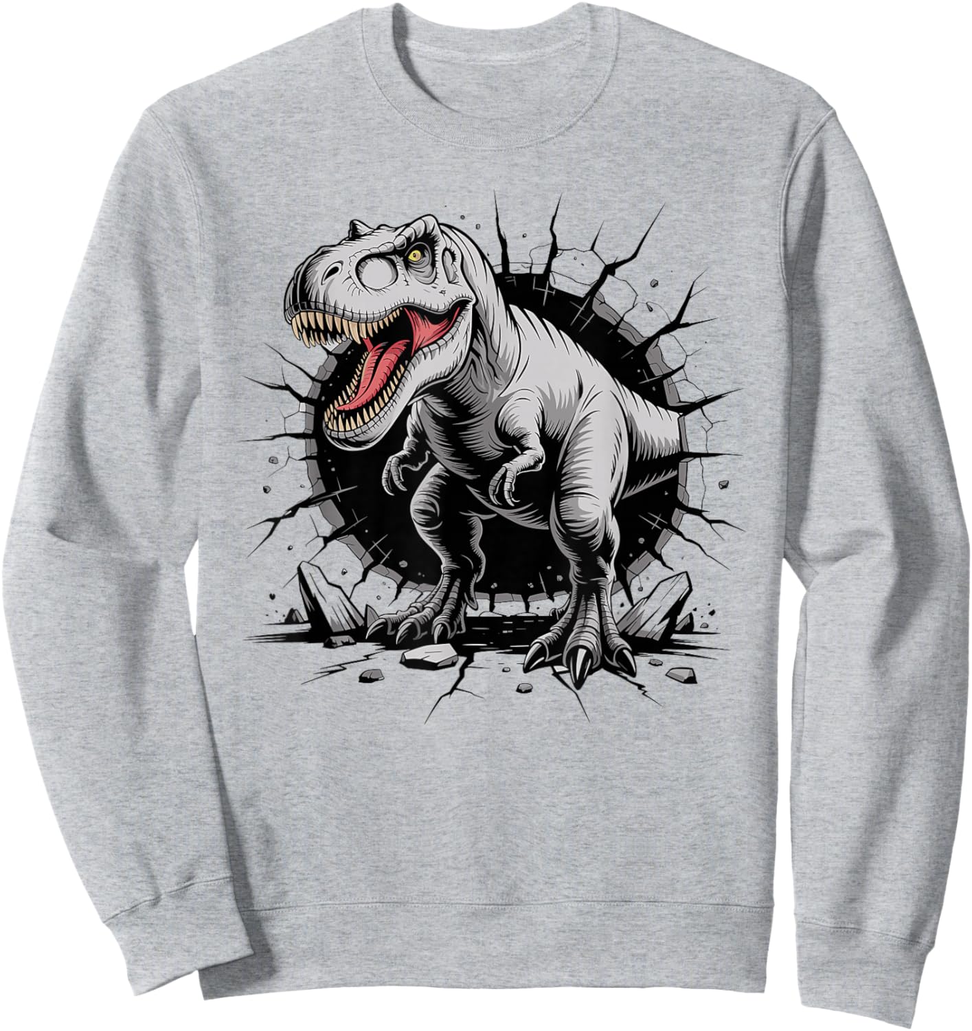 Dinosaurier T- REX Tyrannosaurus Rex Cooles Dino Jungen Sweatshirt - Sweatshirt | Ash
