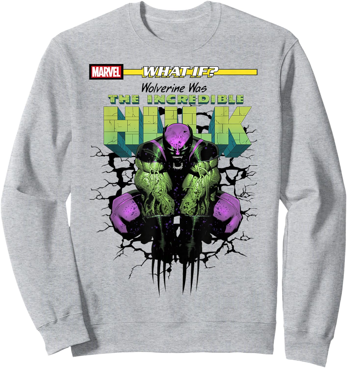 Marvel What If Wolverine Was The Incredible Hulk Comic Cover Sweatshirt - Sweatshirt | Ash