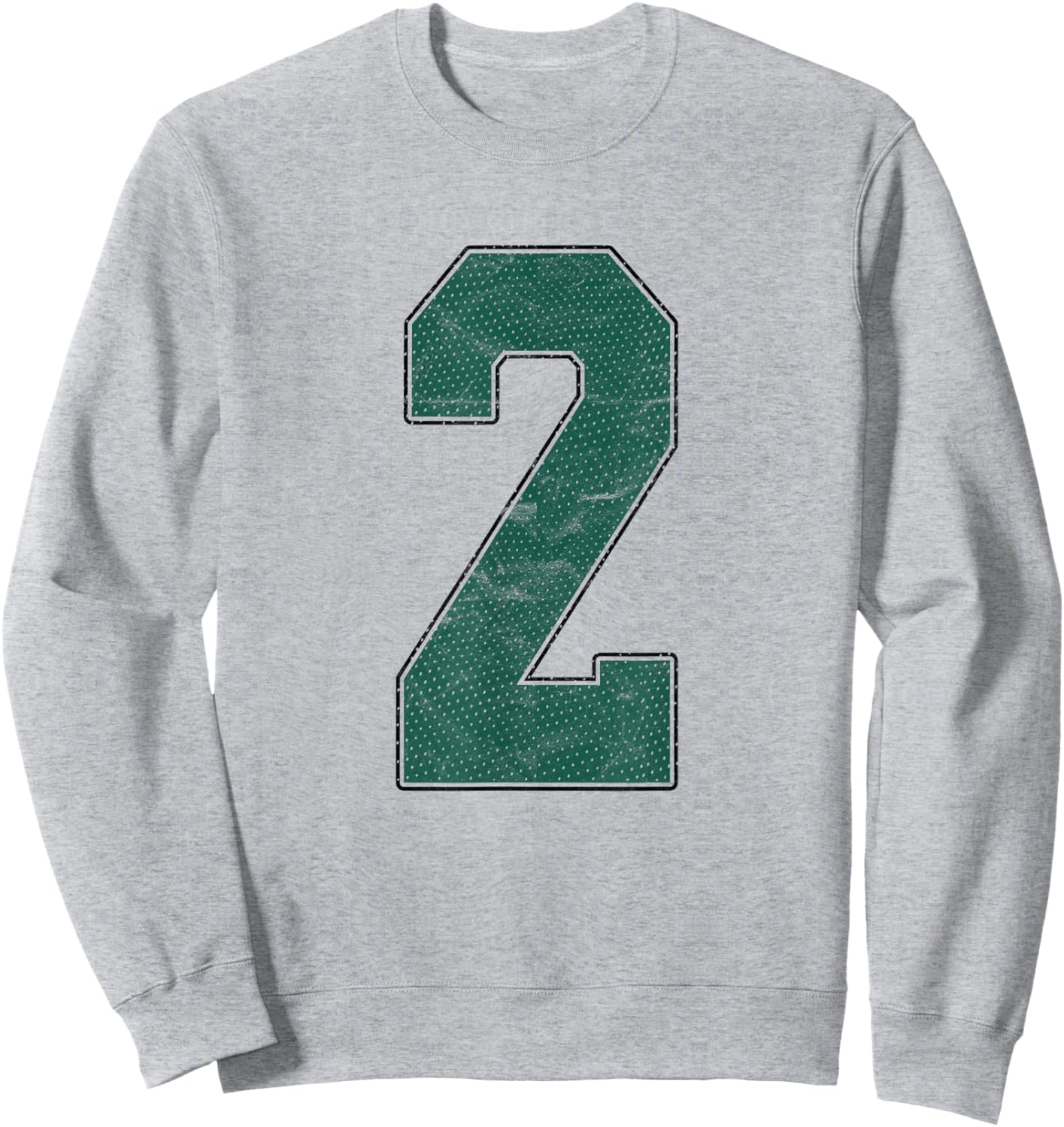 Number 2 Numbered Uniform Sports Team Jersey 2nd Birthday Sweatshirt - Sweatshirt | Ash